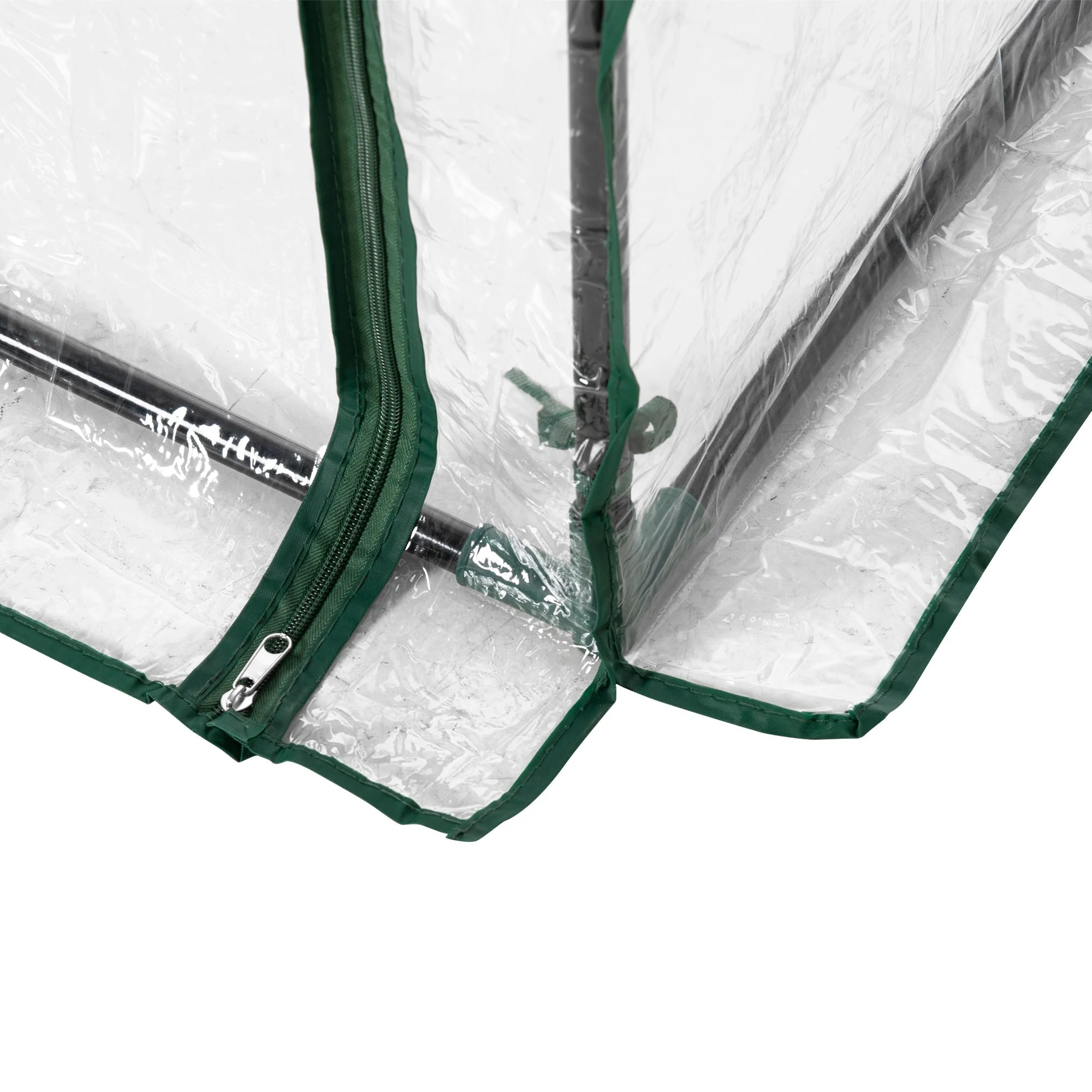 100 x 50 x 150cm Greenhouse Steel Frame PVC Cover with Roll-up Door Outdoor for Backyard - Image 7