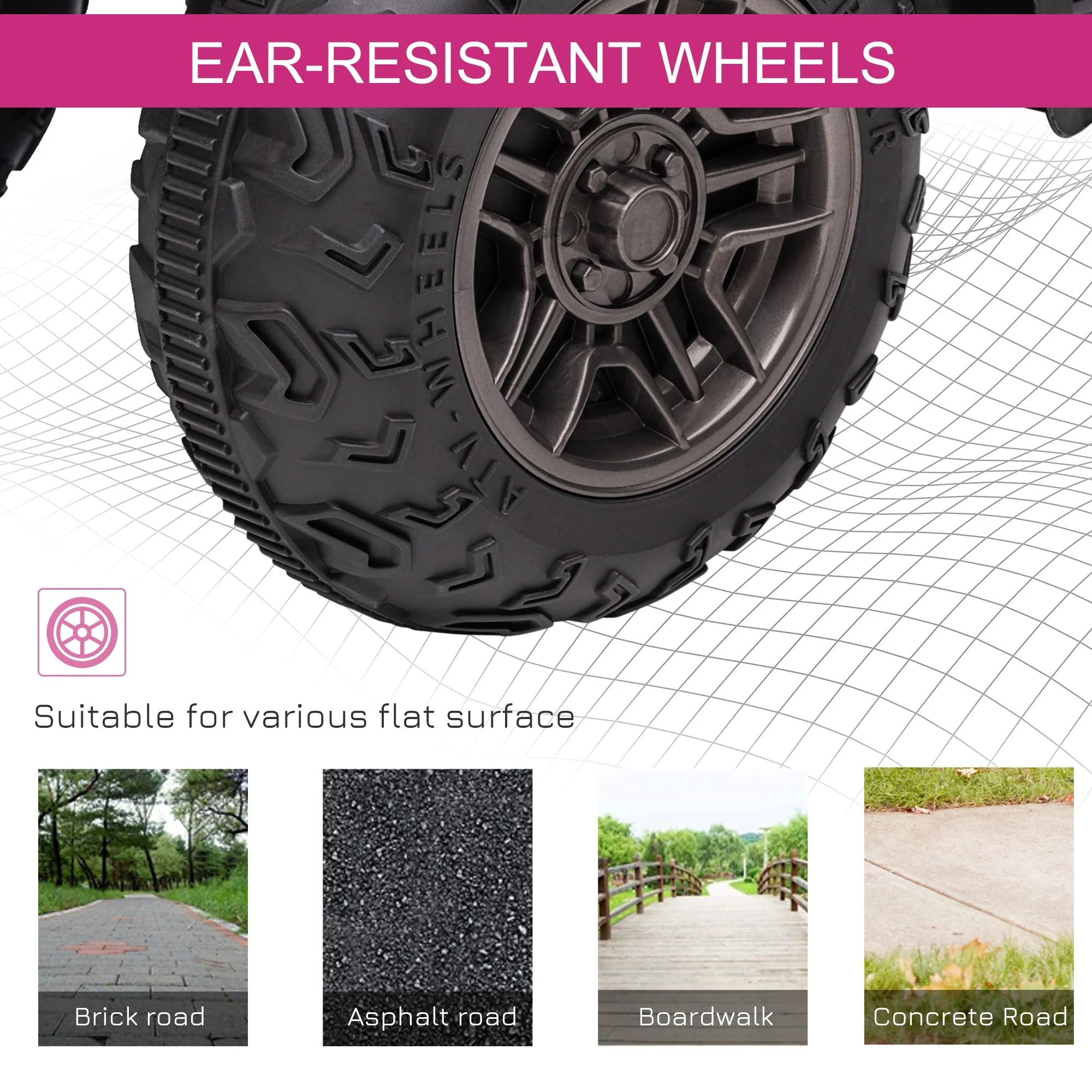 12V Kids Quad Bike with Forward Reverse Functions - Image 6