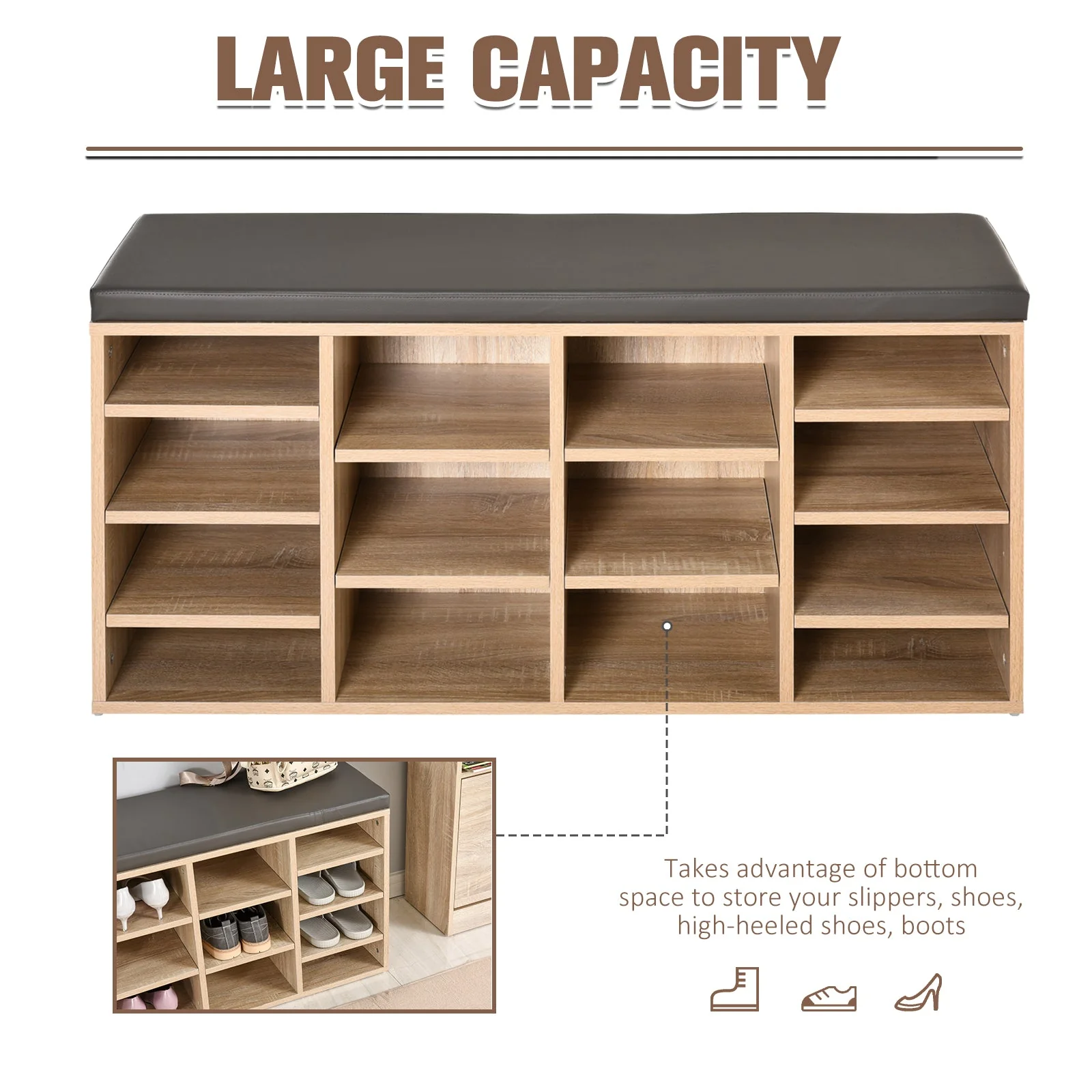 14-Shelf Shoe Storage Unit - Image 7