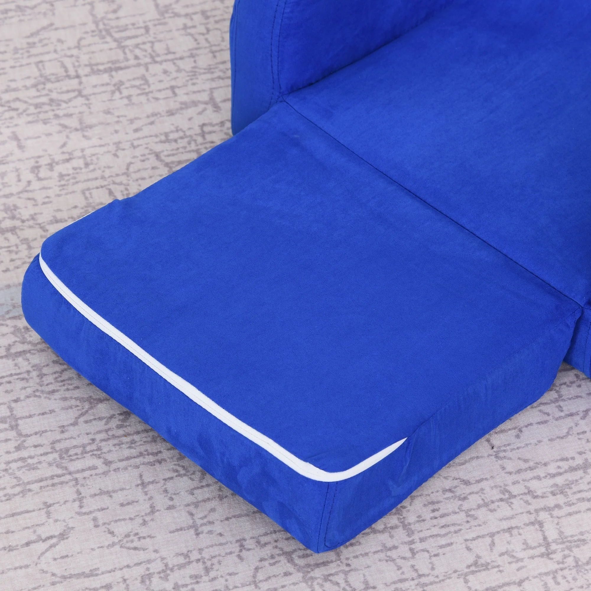 2 In 1 Kids Children Sofa Chair Bed Folding Couch Soft Flannel Foam Toddler Furniture for 3-4 years old Playroom Bedroom Living Room - Image 7