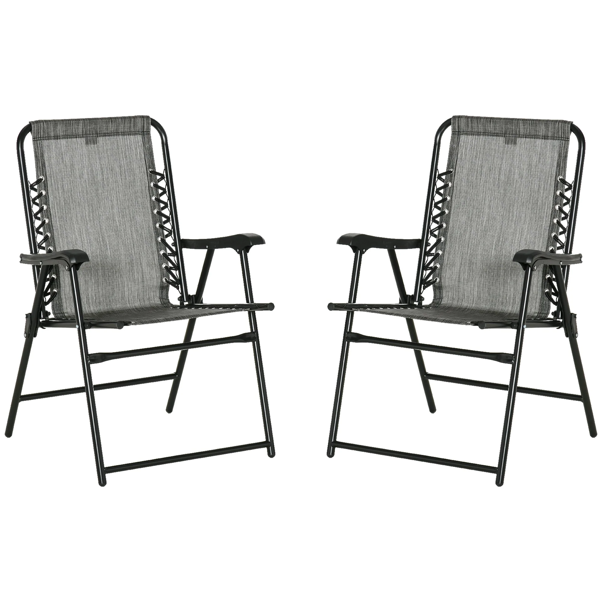 2-Pieces Patio Folding Chair Set - Image 2