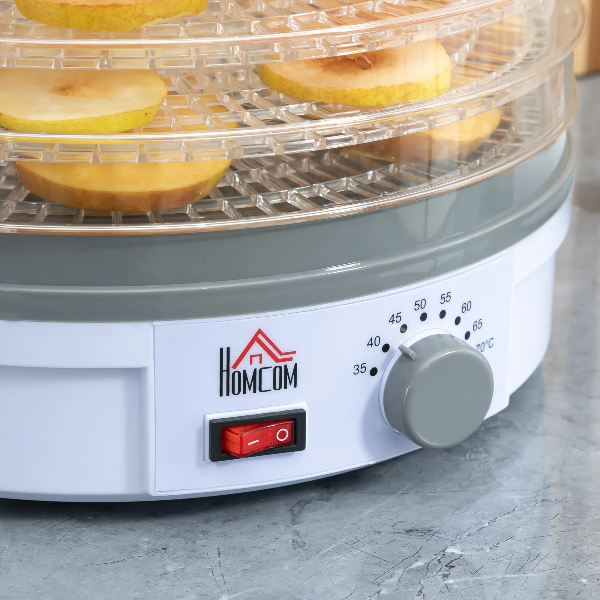 245W 5Kg Five Tray Food Dehydrator White by Homcom - Image 8