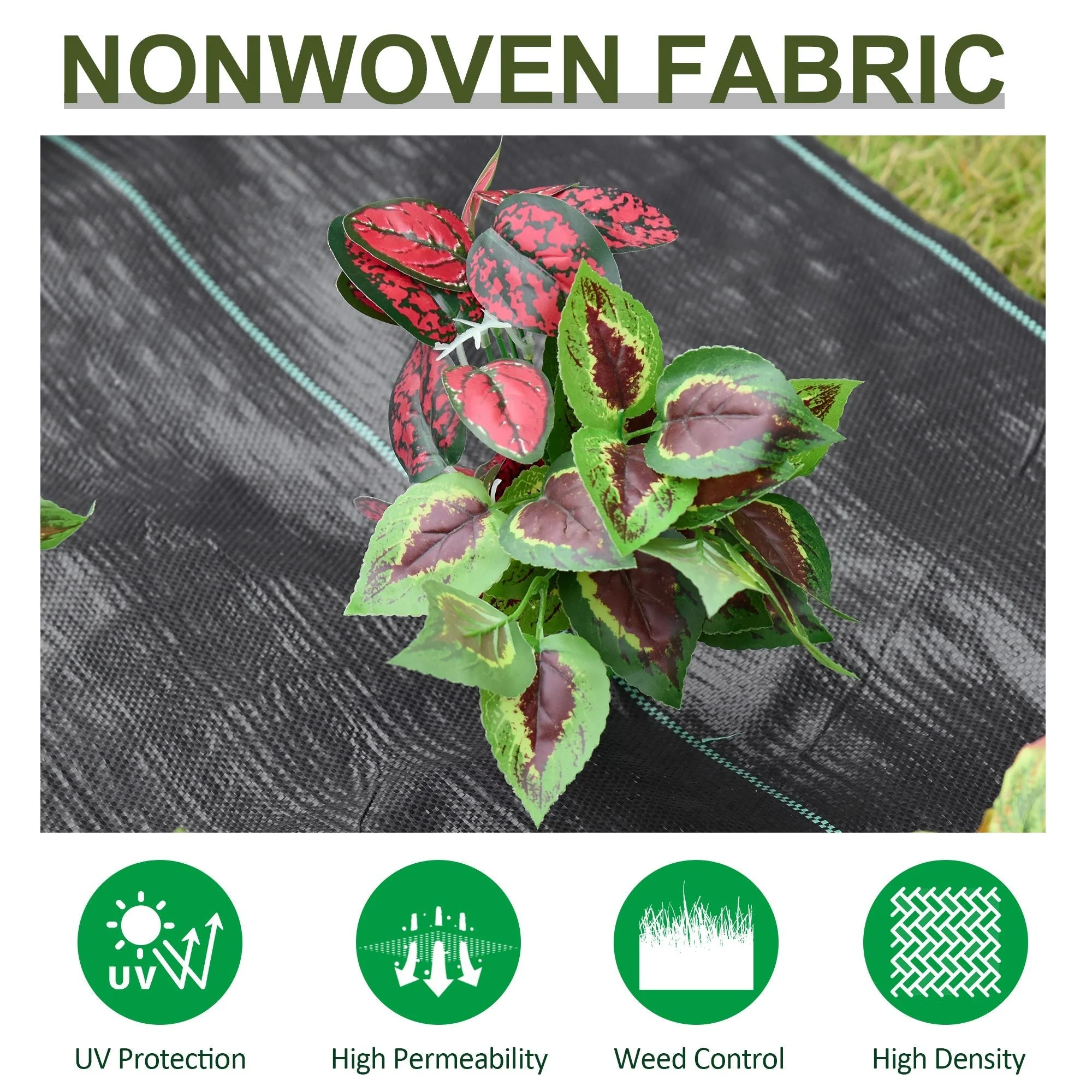 2x50m Gardener Premium Weed Barrier Landscape Fabric Durable & Heavy-Duty Weed Block Gardening Mat - Image 4