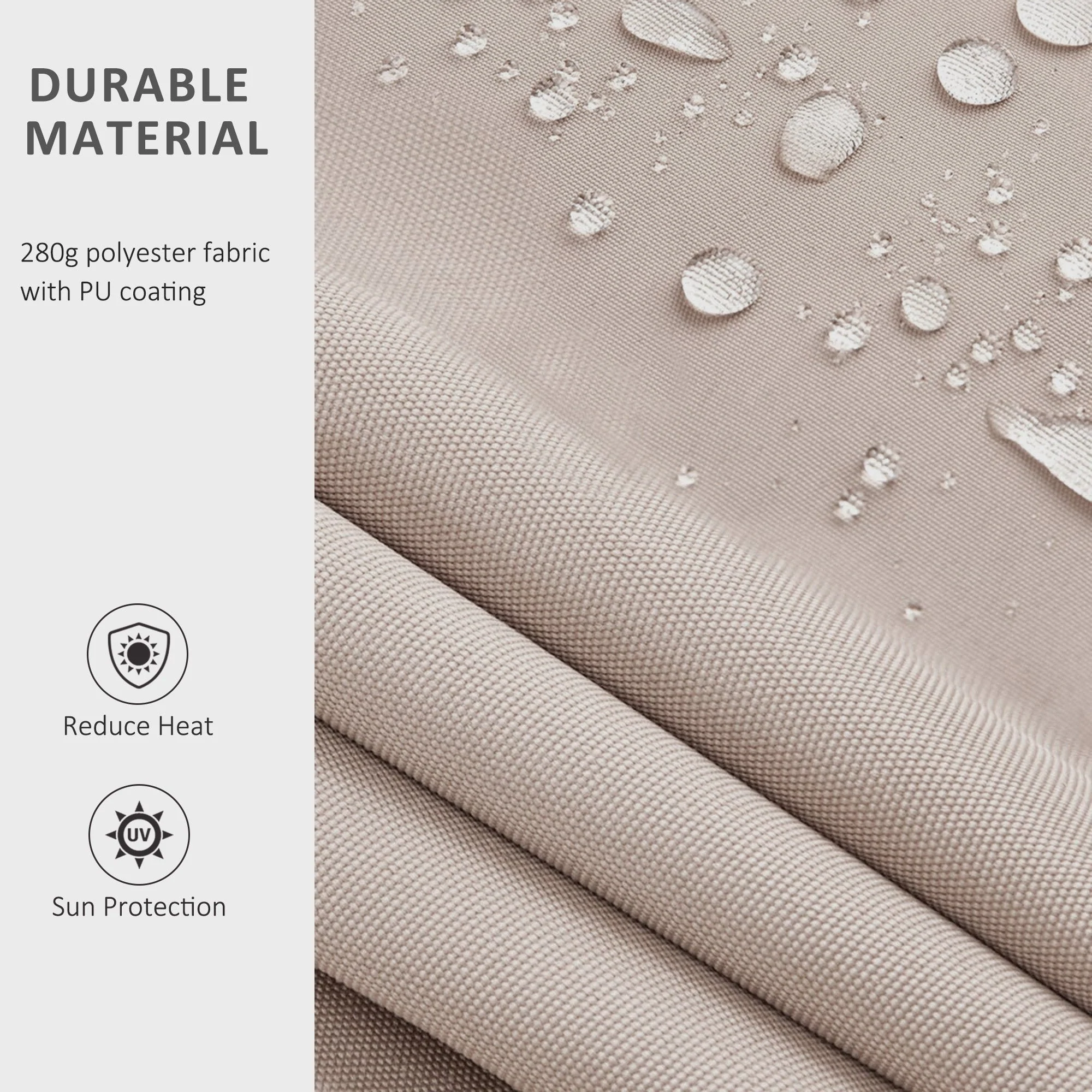 3.5Lx2.5M Retractable Manual/Electric Awning-Cream White/White - Image 7