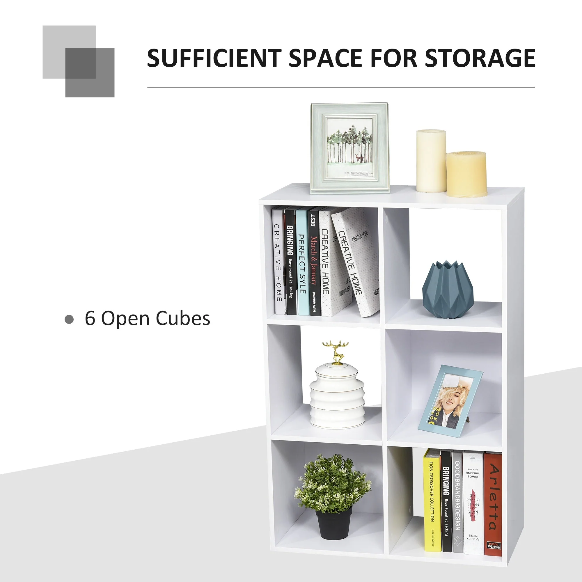 6 Cubes Shelving Cabinet - Image 4