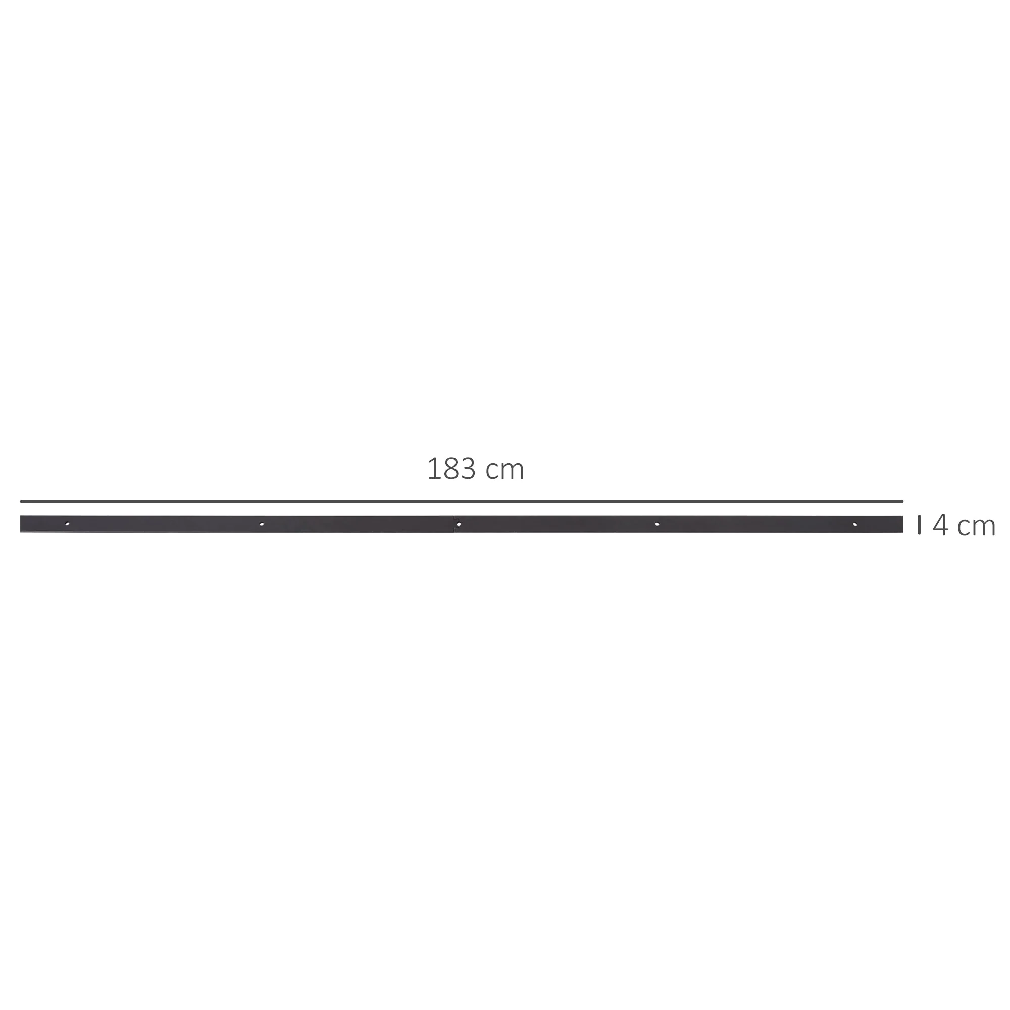 6ft Modern Single Sliding Barn Door Track Kit Set Closet Hardware for Single Wooden Door - Image 3