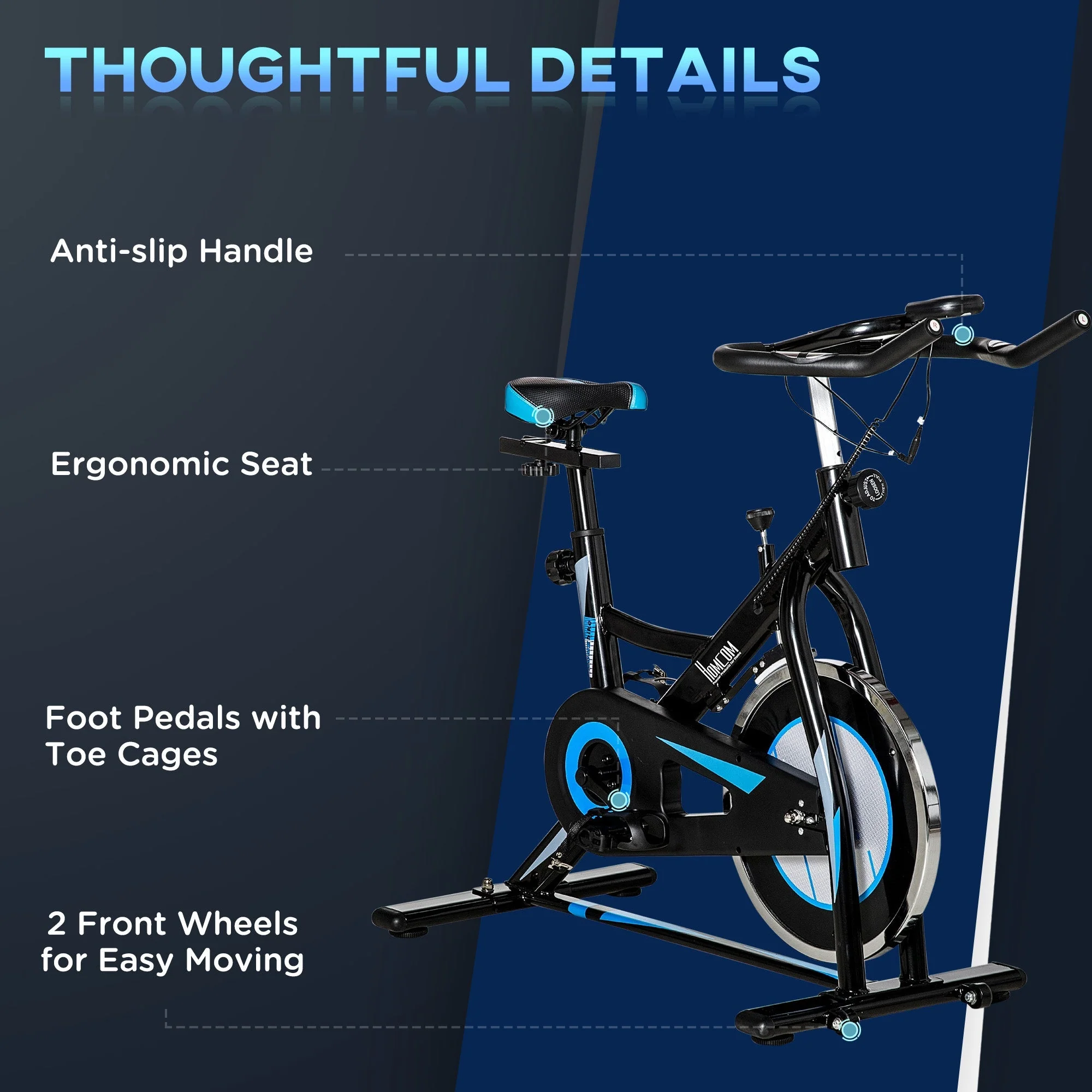 8kg Flywheel Stationary Exercise Bike Indoor Cycling Cardio Workout Bike - Image 8