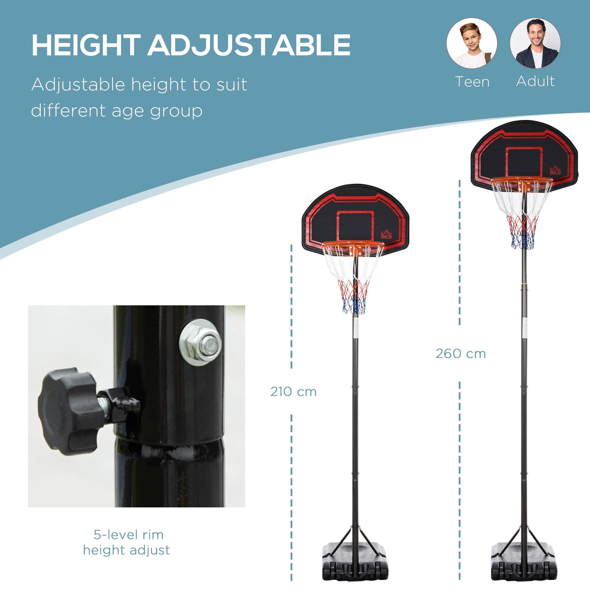 Adjustable Basketball Hoop Stand - Image 4