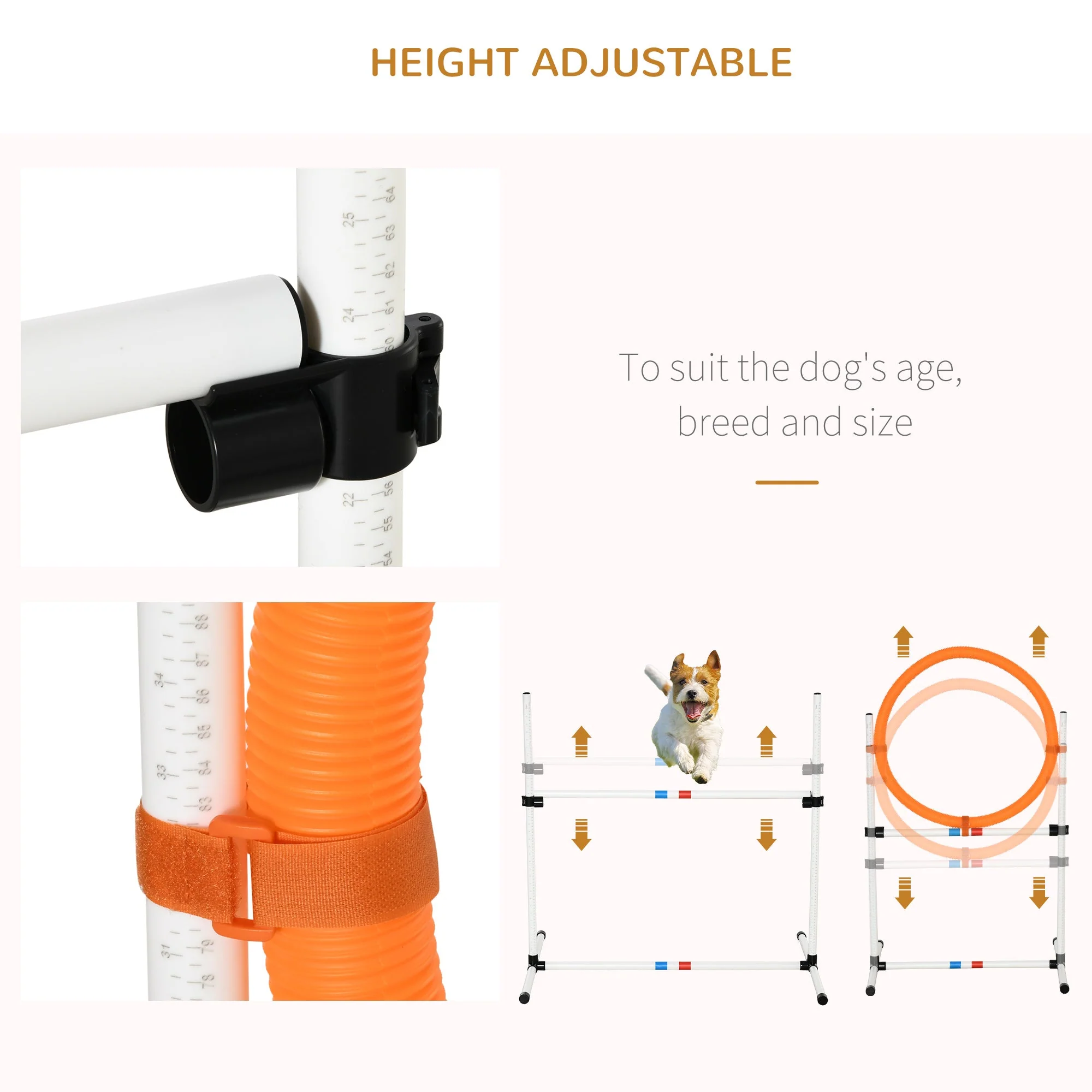 Agility Dog Obstacle Course With Carry Bag by Pawhut - Image 5