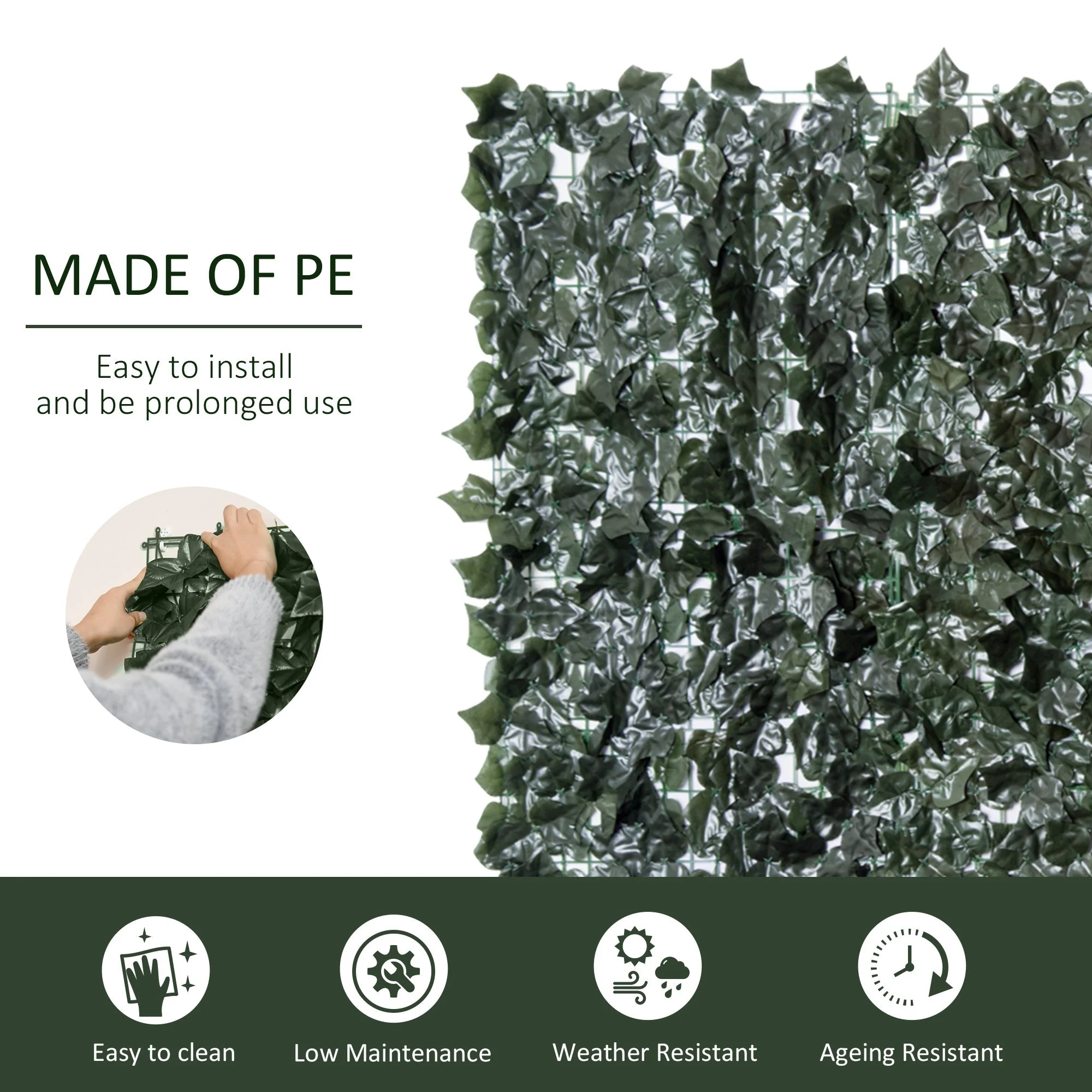 Artificial Leaf Screen Panel - Image 4