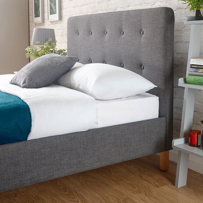Ashbourne Double Bed Grey 5 x 7ft - Image 2