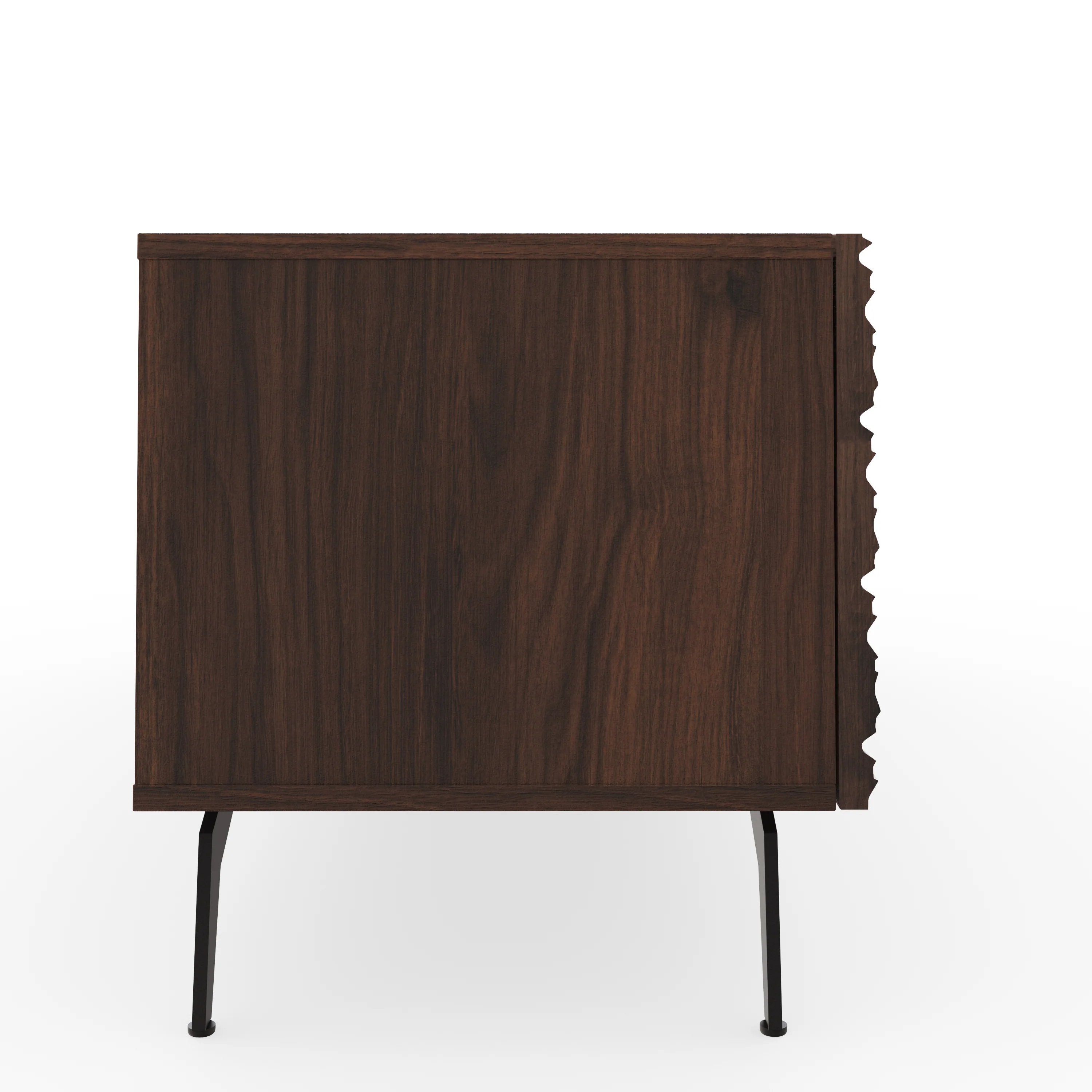 Bantham TV Unit Dark Walnut 1 Shelf 1 Drawer 2 Doors - Image 4