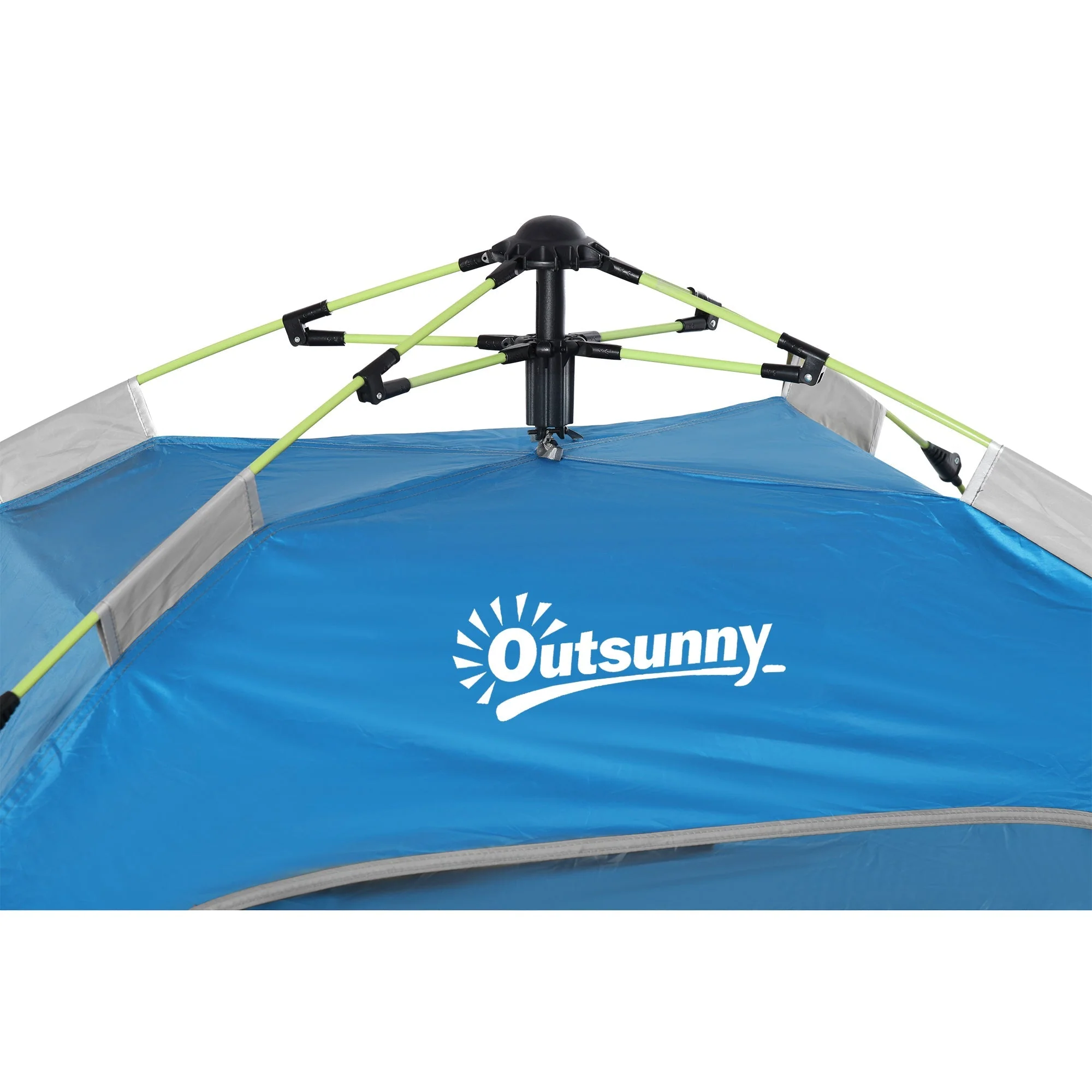 Beach Tent for 1-2 Person Pop-up Design with 2 Mesh Windows & 2 Doors Sky Blue - Image 8