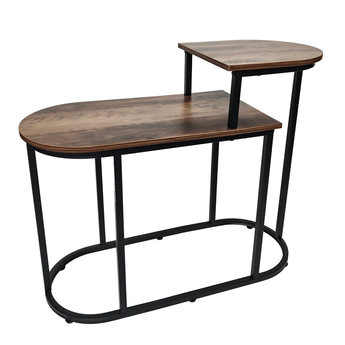 Brooklyn Side Table Dark Brown 1 Shelf - Image 3