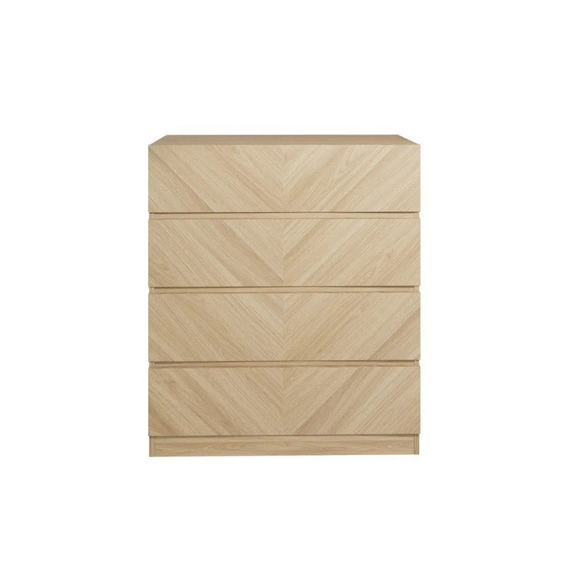 Catania Chest of Drawers Light Brown 4 Drawers - Image 2