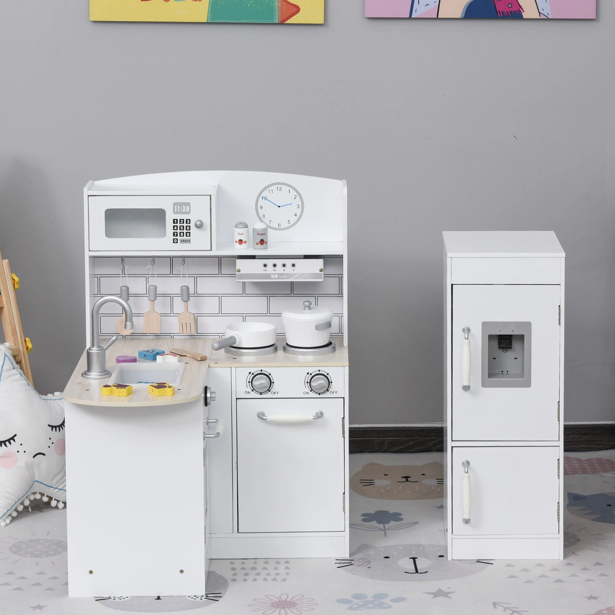 Childrens Electronic Cooking Kitchen Toy w/ Microwave - Image 6