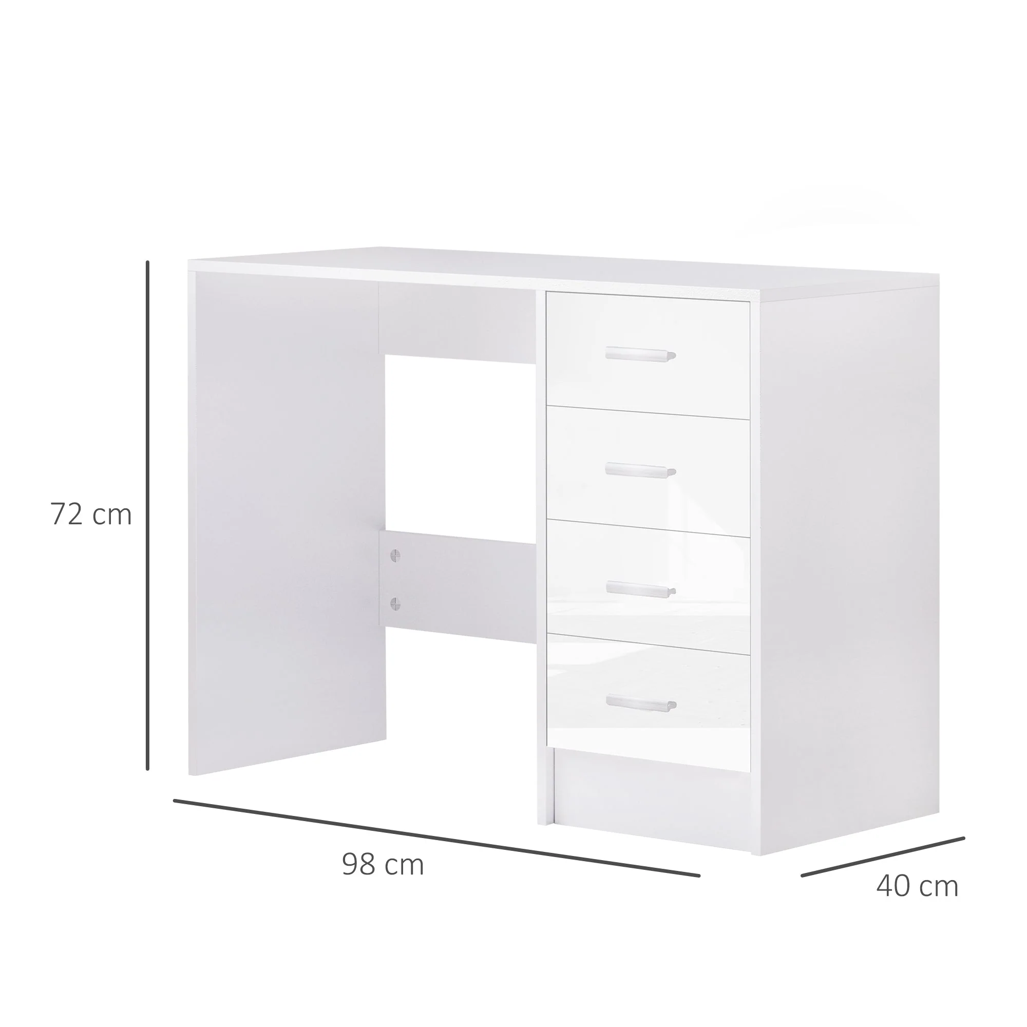 Computer Desk with Drawers - Image 2