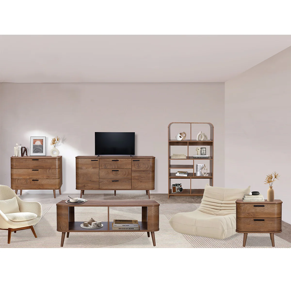 Copenhagen Side Table Dark Brown 1 Shelf - Image 4