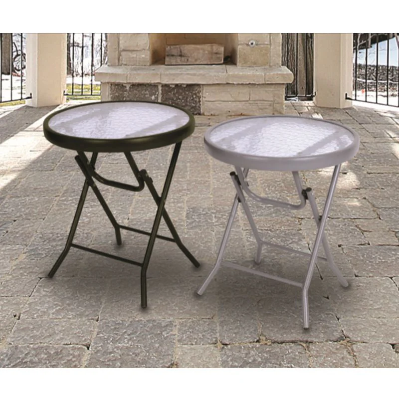 Croft Fold Up Universal Black Patio Table Garden Furniture - Image 2