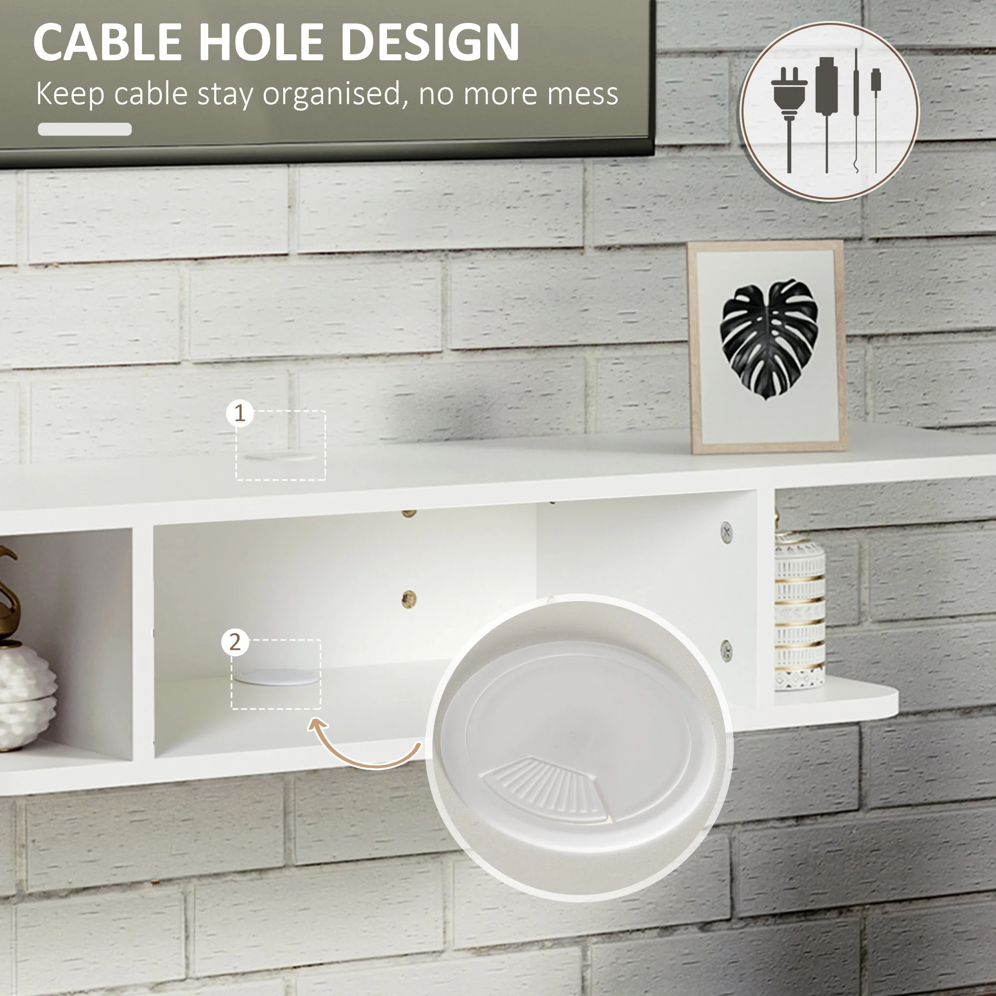 Floating TV Unit Stand for TVs up to 40" - Image 4