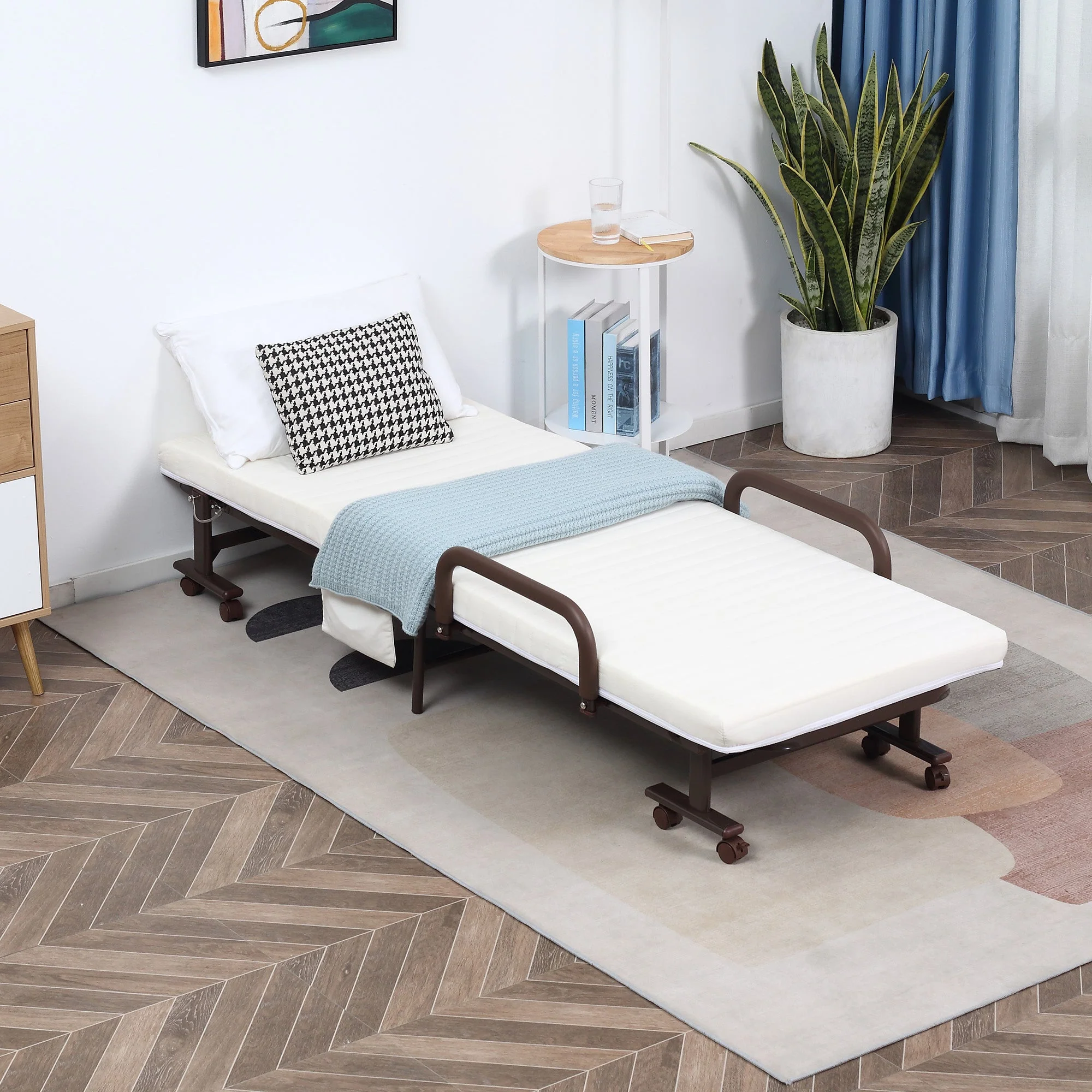 Folding Bed with Mattress - Image 2