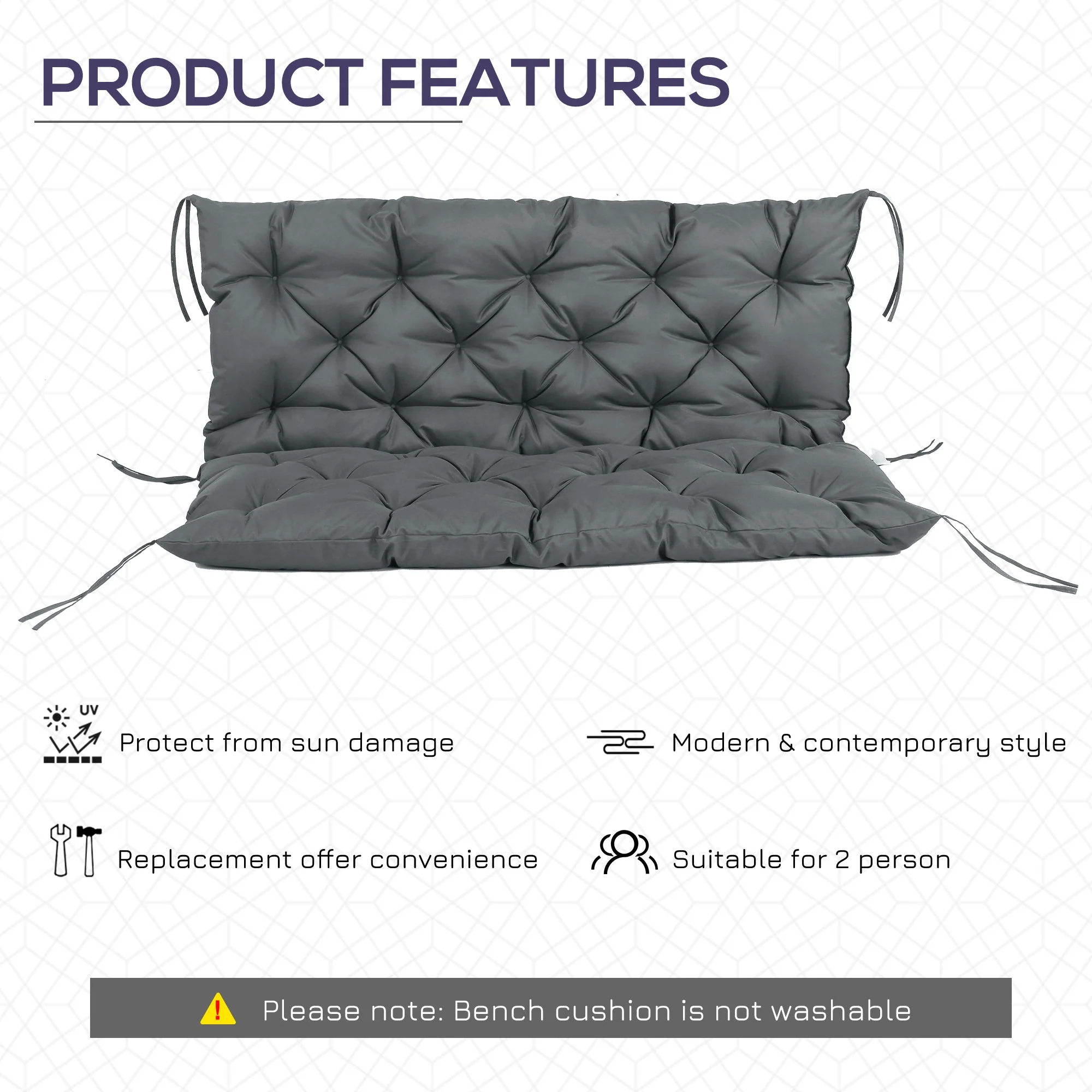 Garden Bench Cushion - Image 5