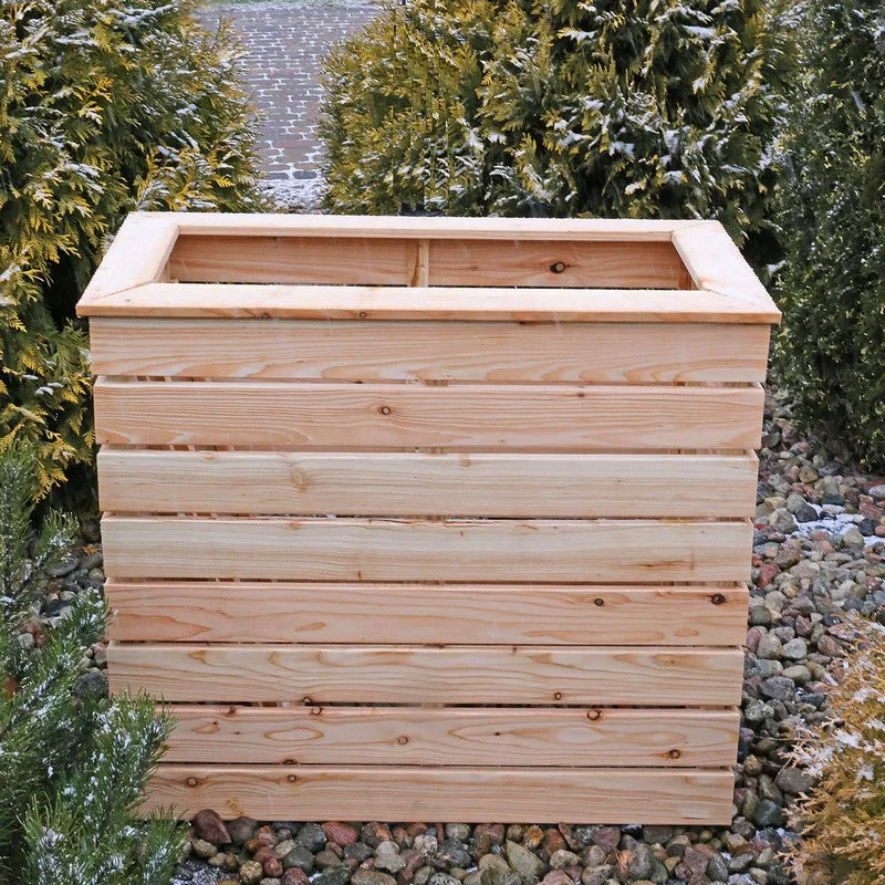 Garden Planter Larch Rectangular Pia by Shire - 122cm - Image 2
