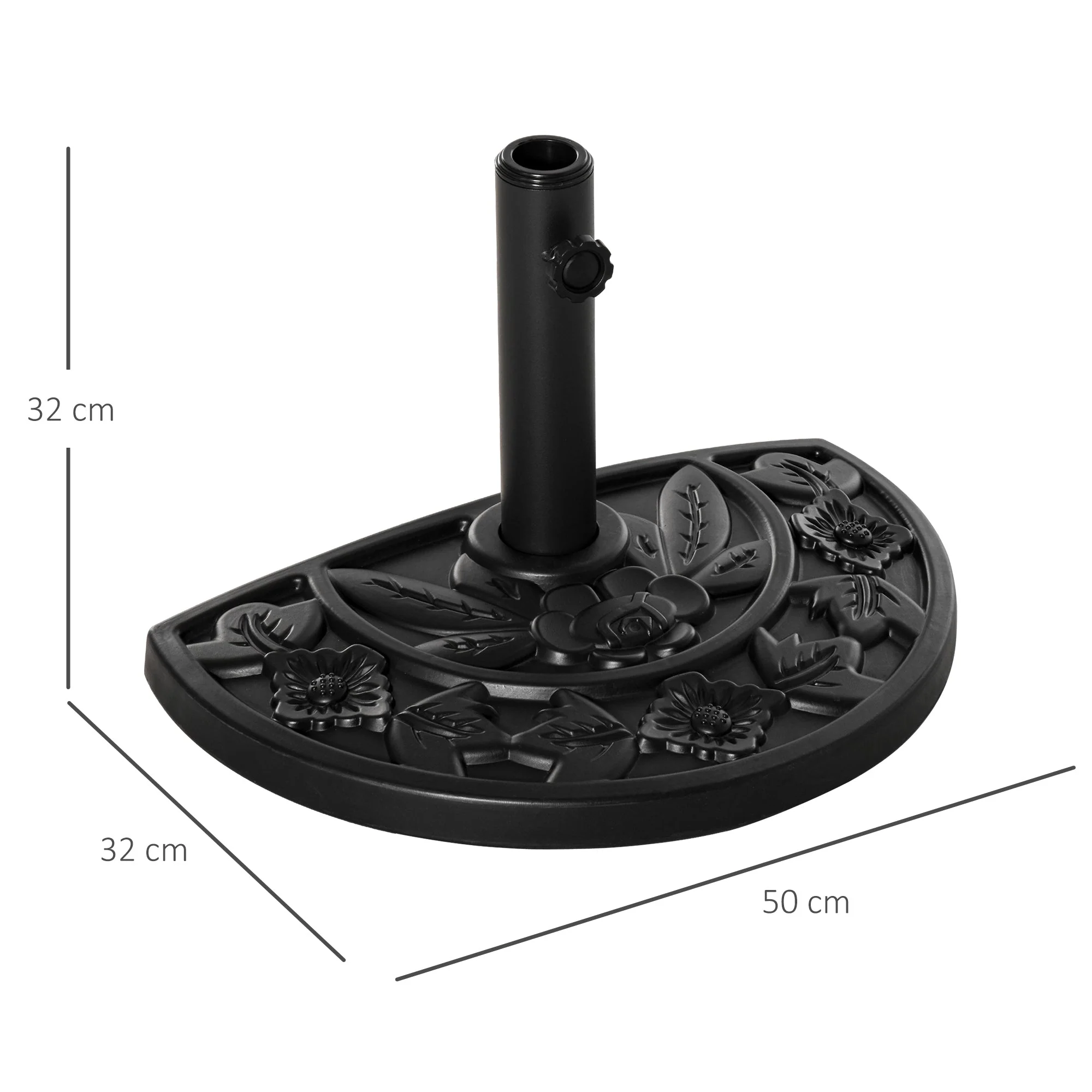 Half Round Parasol Base - Image 2