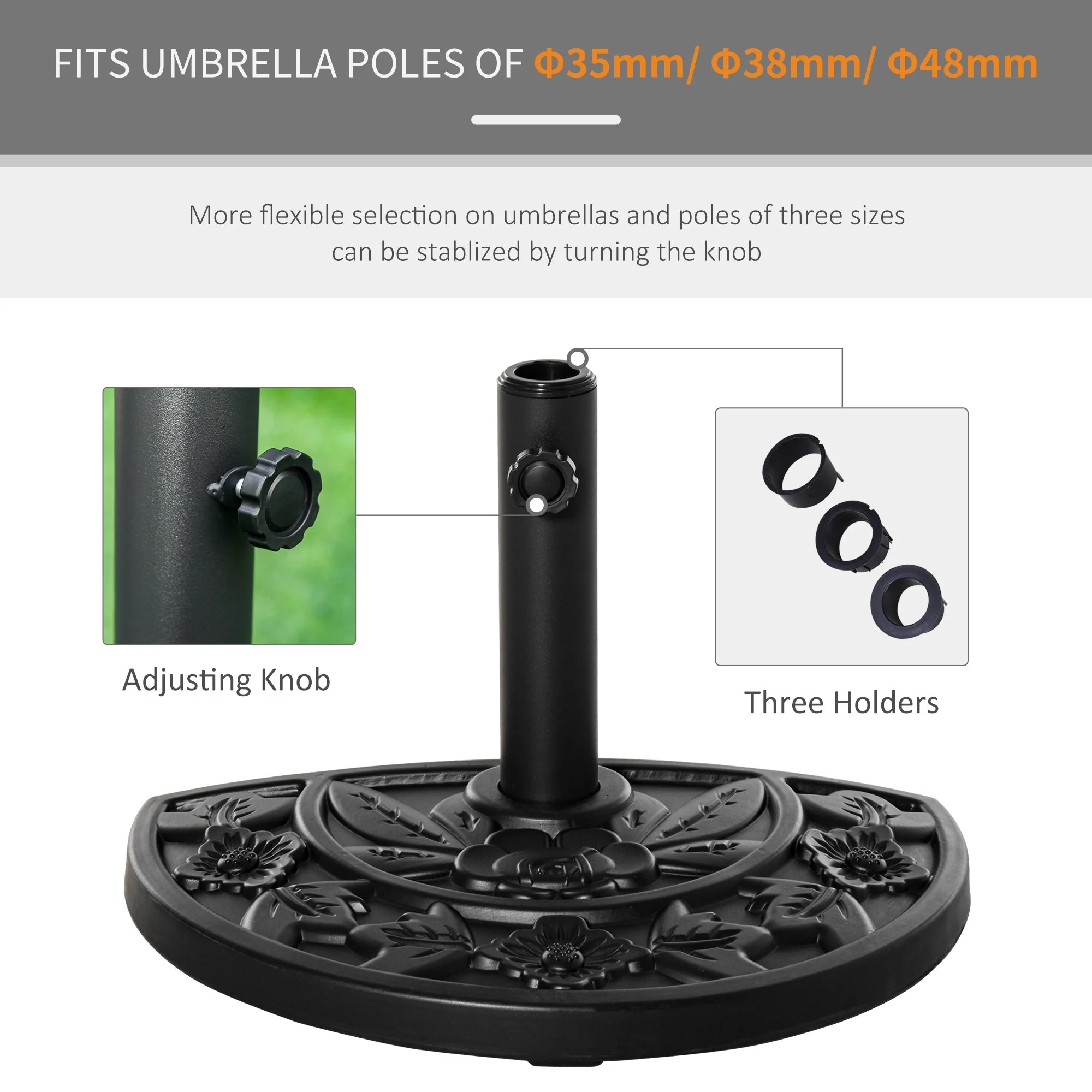 Half Round Parasol Base - Image 5