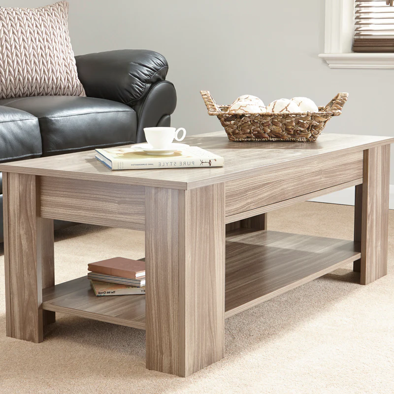 Harper Coffee Table Natural 1 Shelf - Image 2