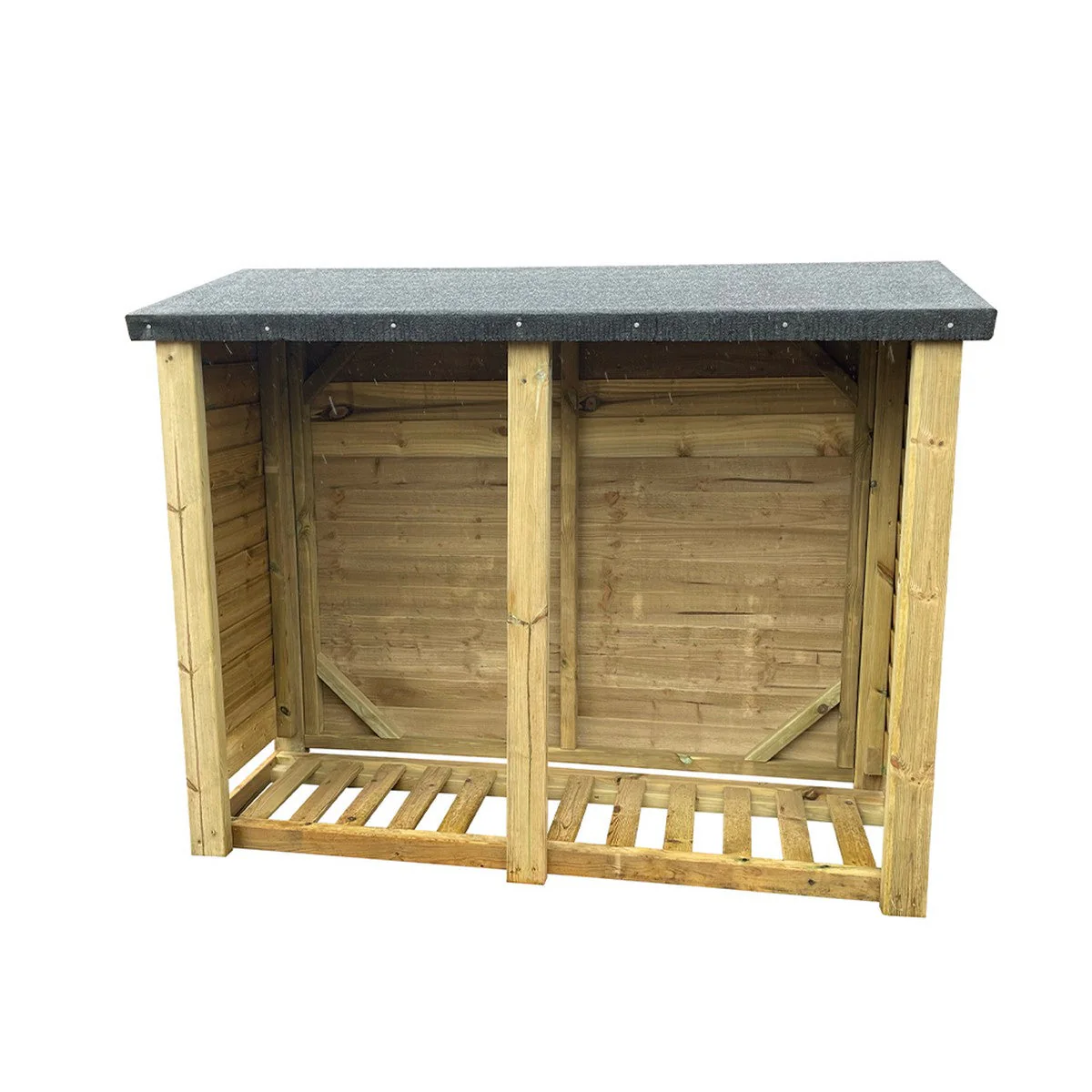 Heavy Duty Garden Log Store 150cm wide x 67cm deep by Churnet Valley - FLS45 - Image 2