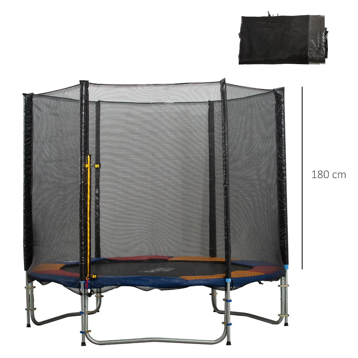 Homcom 10Ft Trampoline Net Replacement Enclosure Black - Image 3