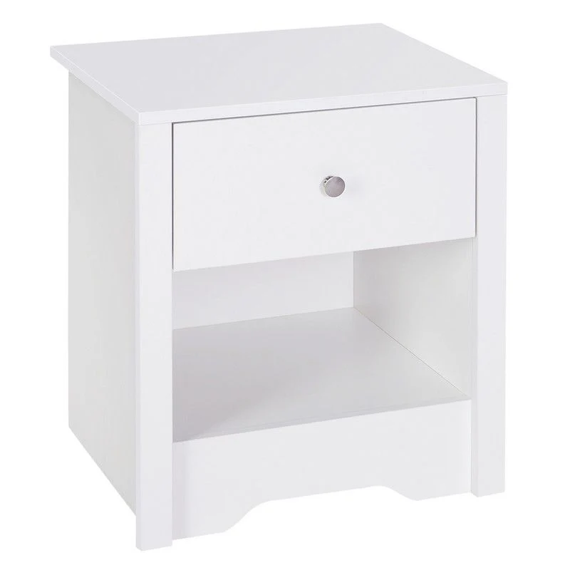 Homcom 53Wx42.5Dx59H cm Bedside Table-White