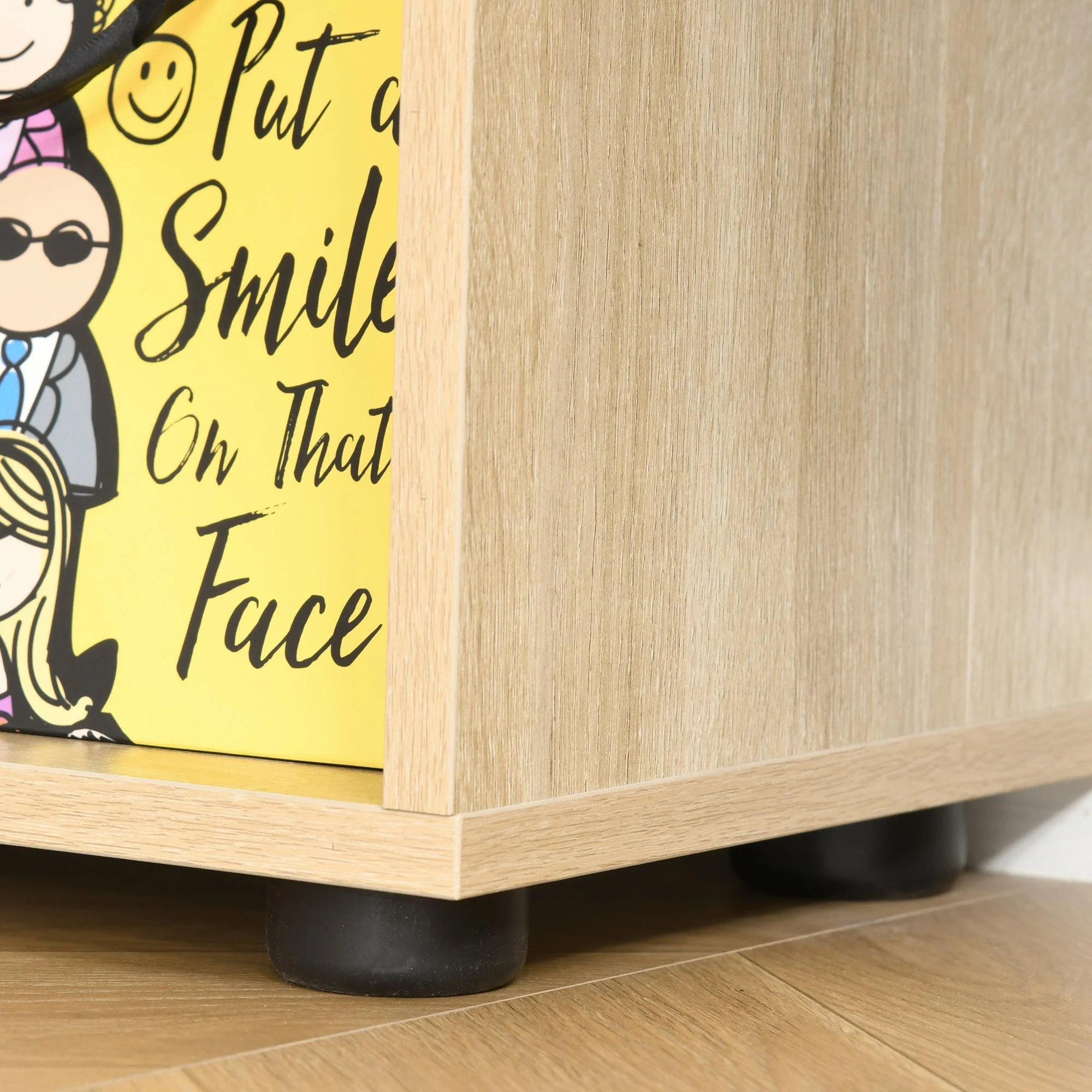 Homcom Eight-Section Tall Shelving Unit - Oak Effect - Image 9