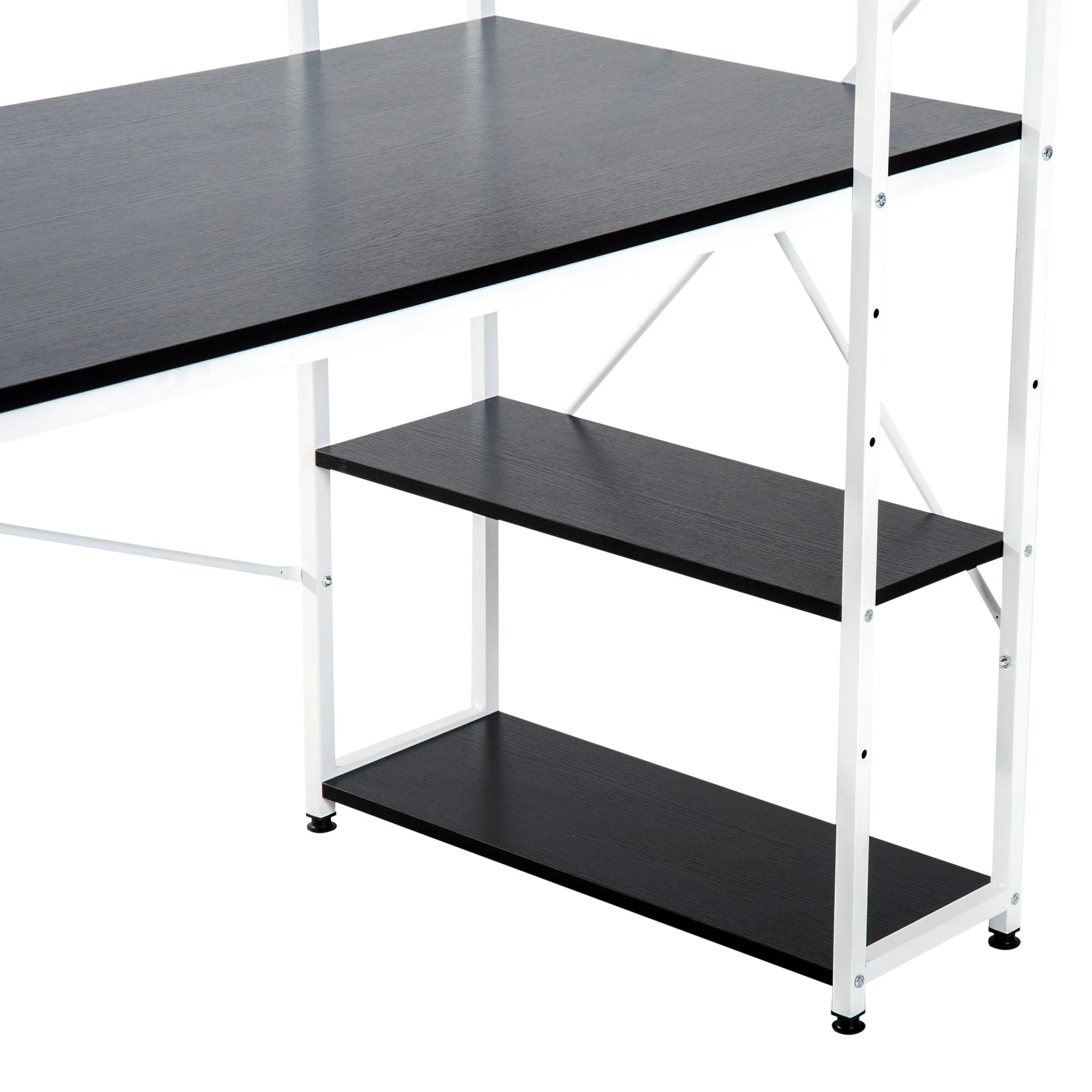 Homcom Industrial Computer Desk With Storage - Image 9