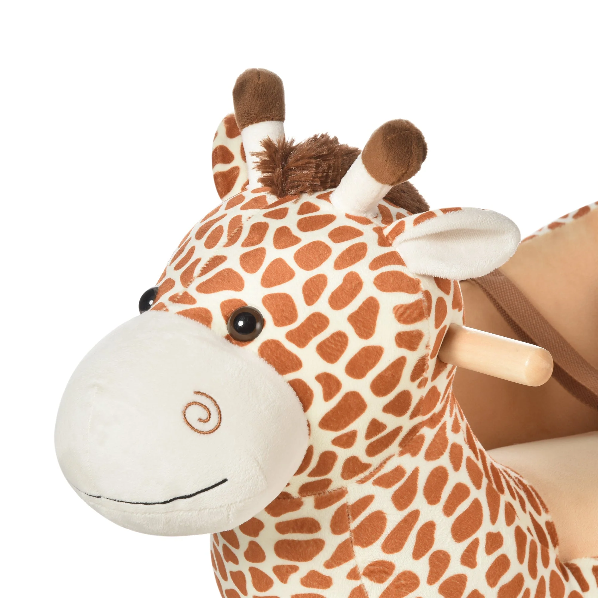 Homcom Kids Rocking Horse Toys Giraffe Seat With Sound Toddlers Baby Toy - Image 9