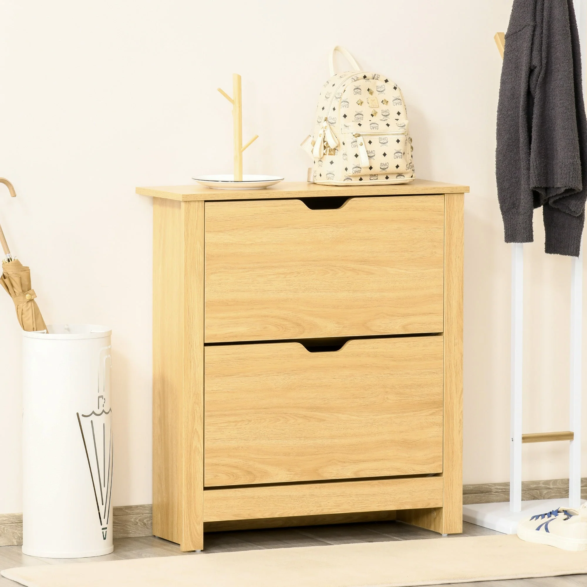 Homcom Narrow Shoe Cabinet - Image 2