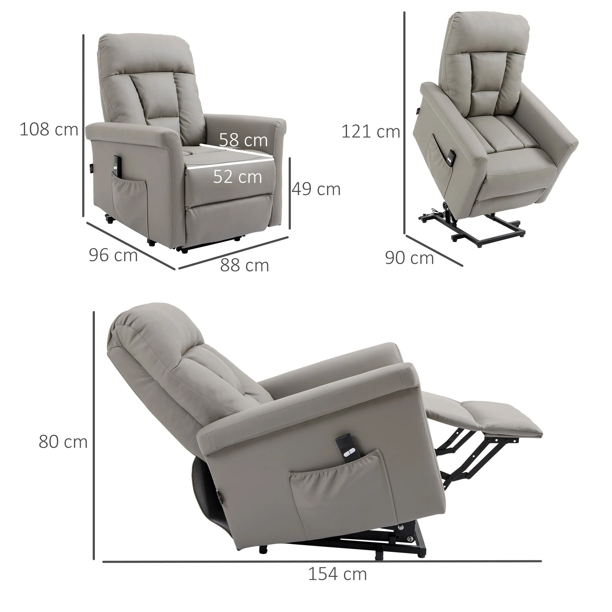 Homcom Power Lift Chair - Image 2