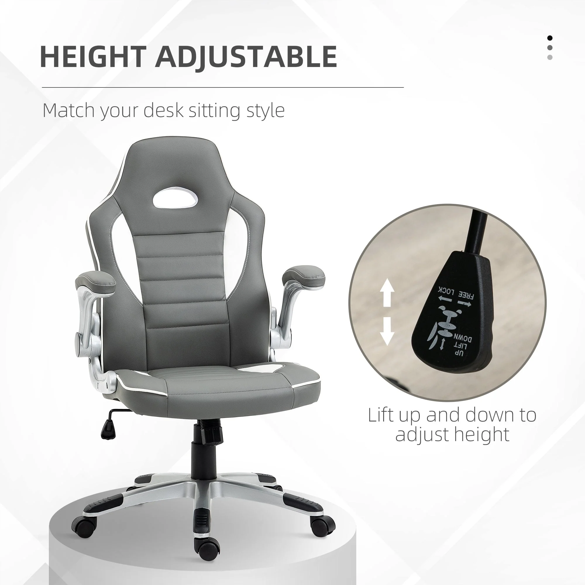 Homcom Racing Gaming Chair - Image 4