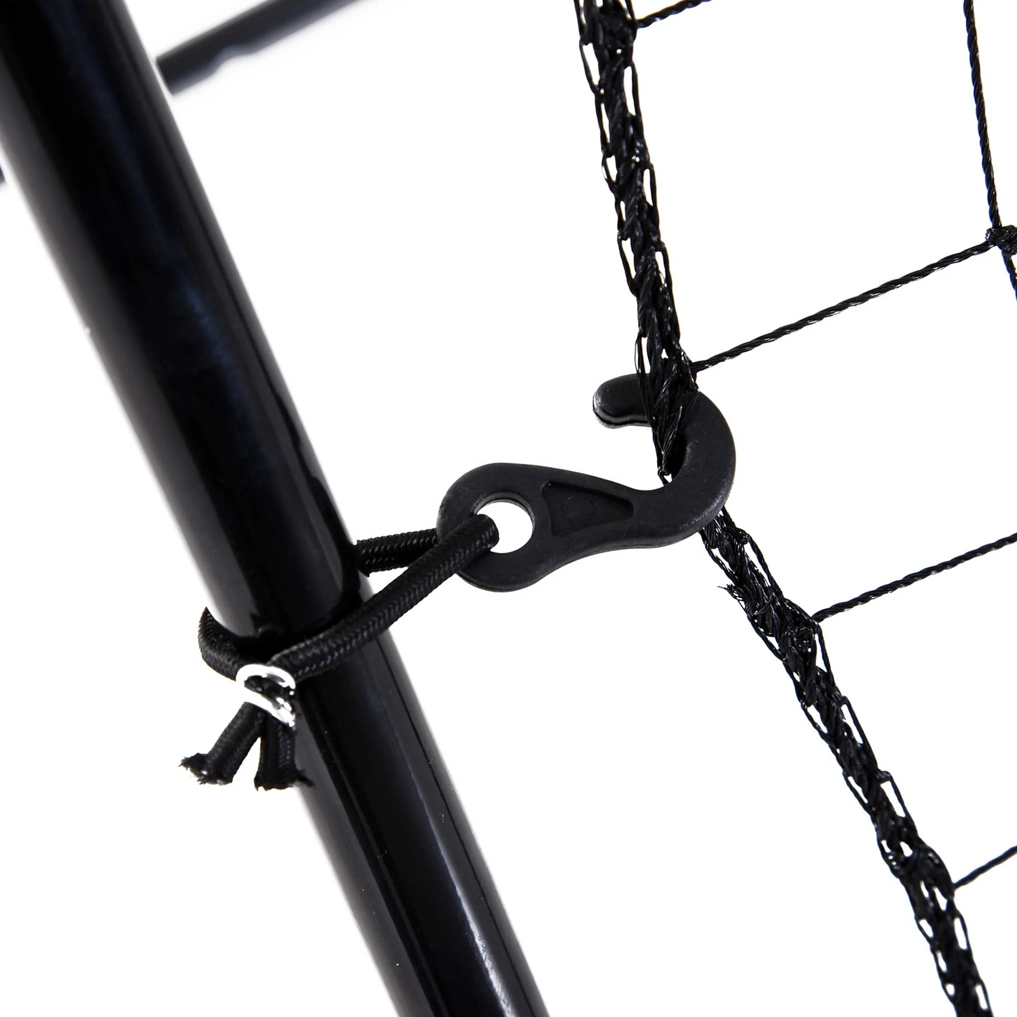 Homcom Rebounder Net Withpe Mesh Metal Tube 122W X 95D X 172H cm-Black - Image 7