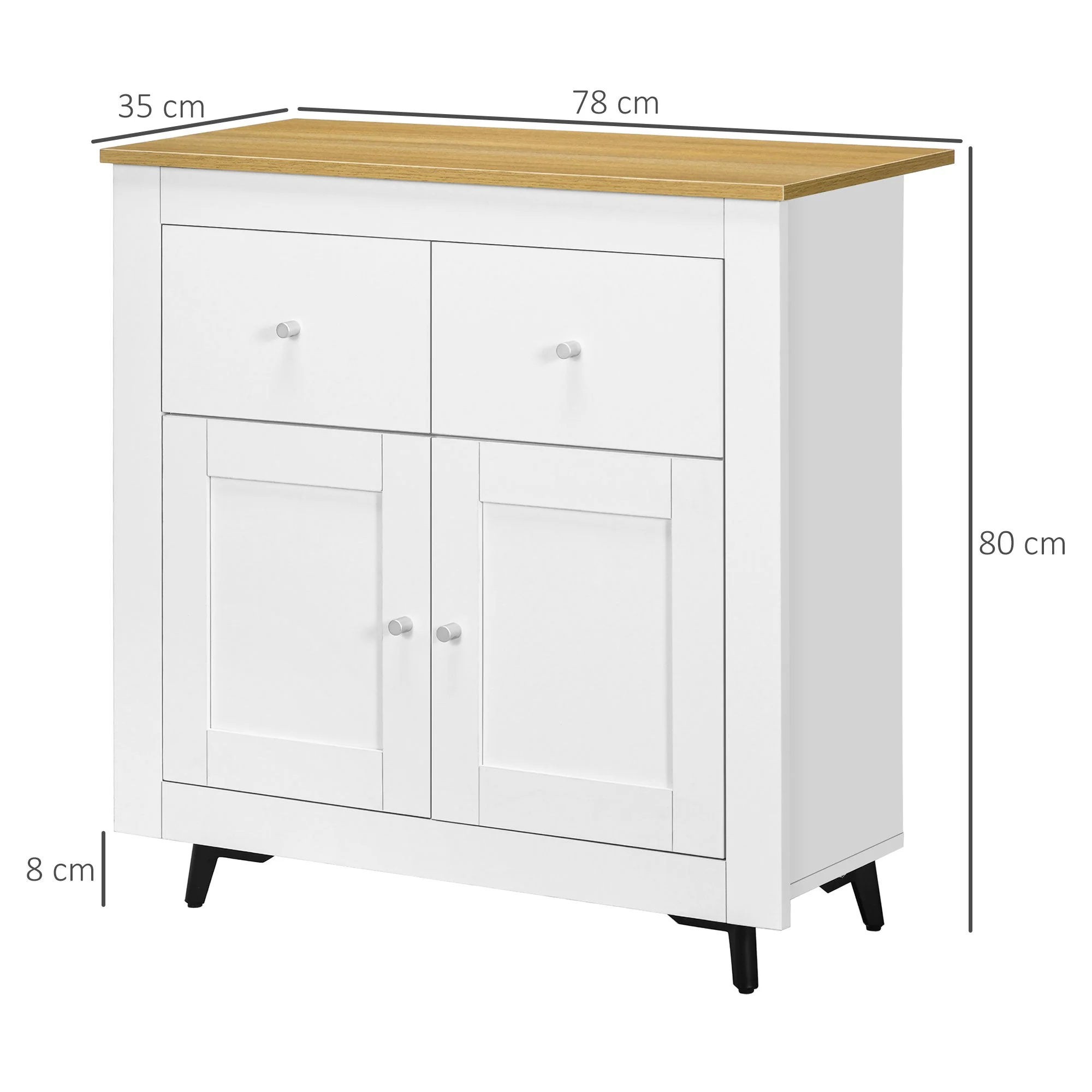 Homcom Sideboard Storage Cabinet - Image 3