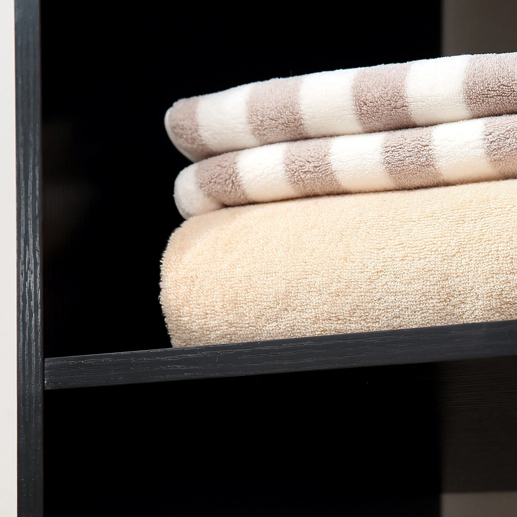 Homcom Single Rail & Shelf Open Wardrobe - Black - Image 8