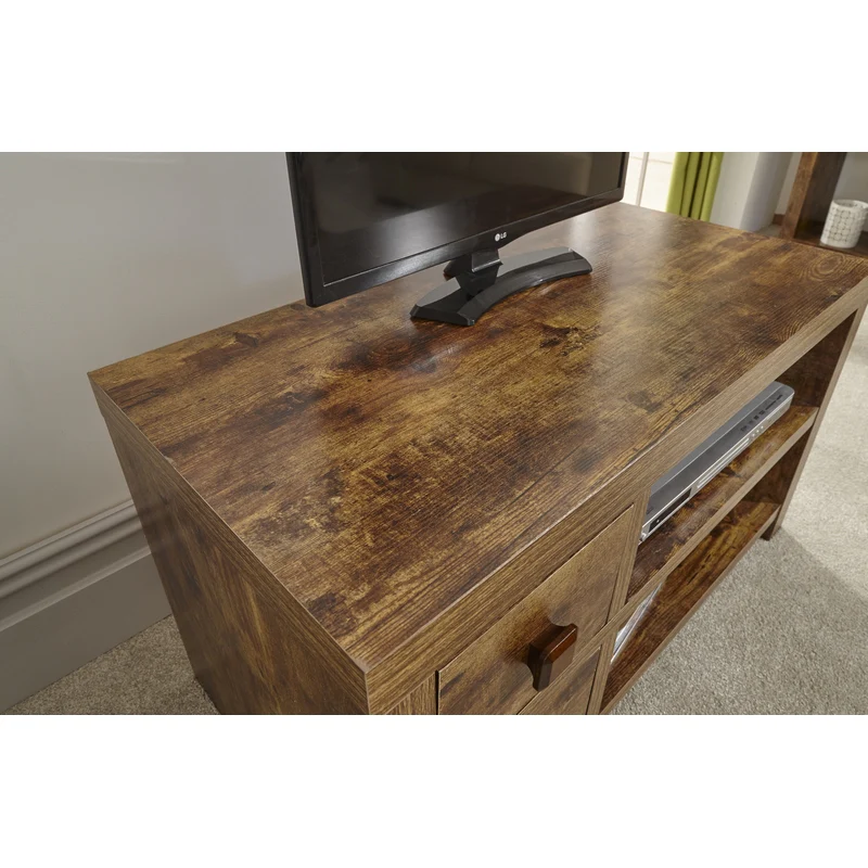 Jakarta TV Unit Brown 2 Shelves 2 Drawers - Image 5