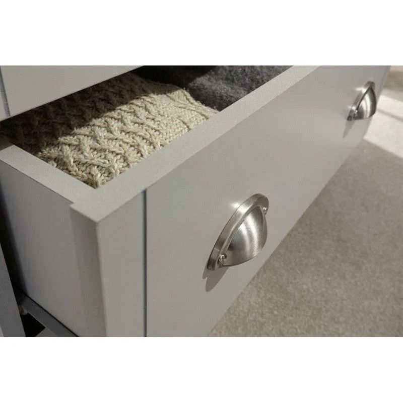 Kendal Chest of Drawers Grey 3 Drawers - Image 3