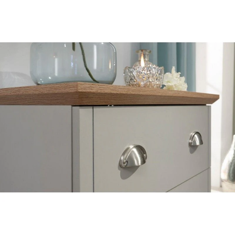 Kendal Chest of Drawers Grey 3 Drawers - Image 5