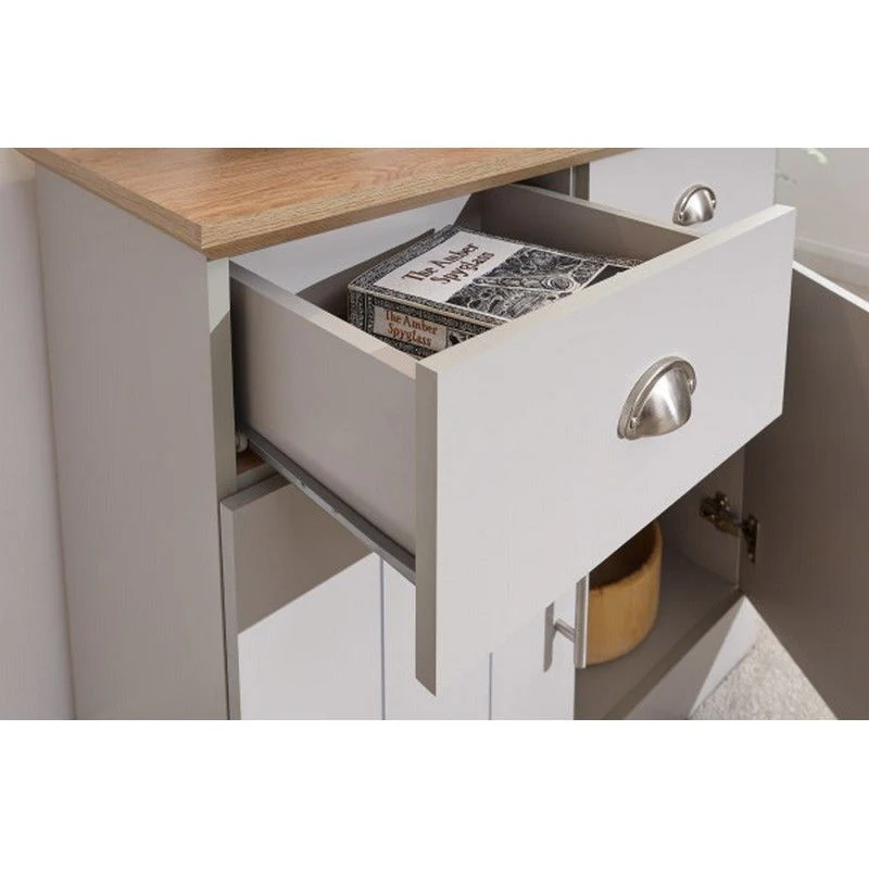 Kendal Sideboard Grey 2 Doors 4 Shelves 2 Drawers - Image 3