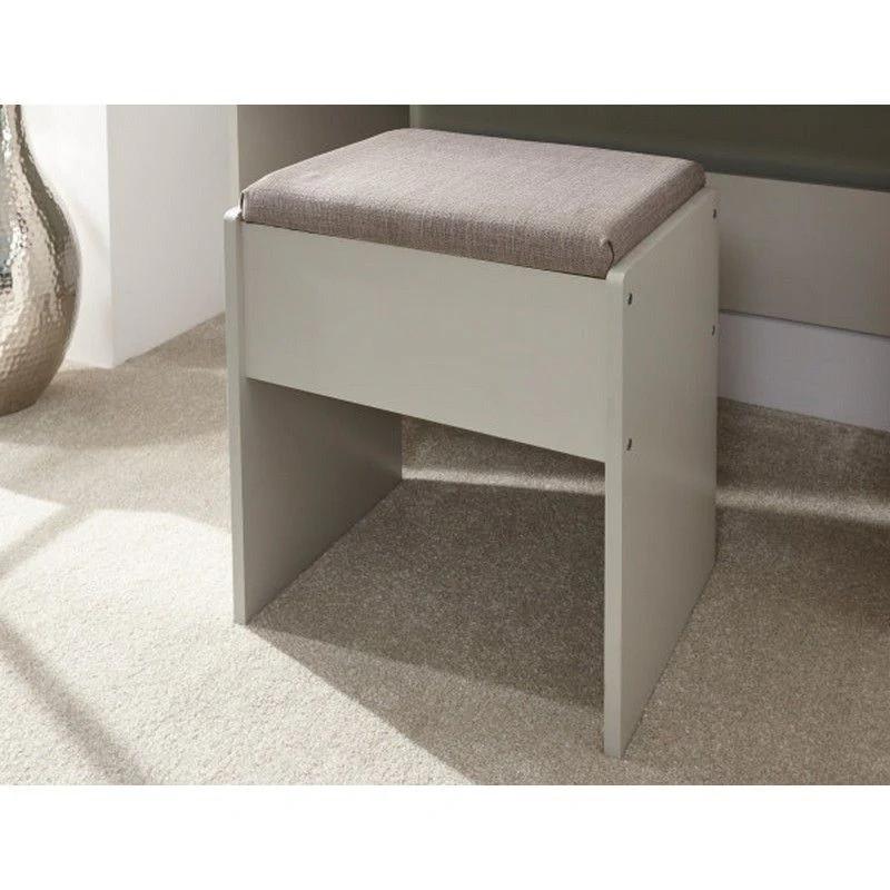 Kendal Tall Dressing Table Grey 2 Drawers - Image 4