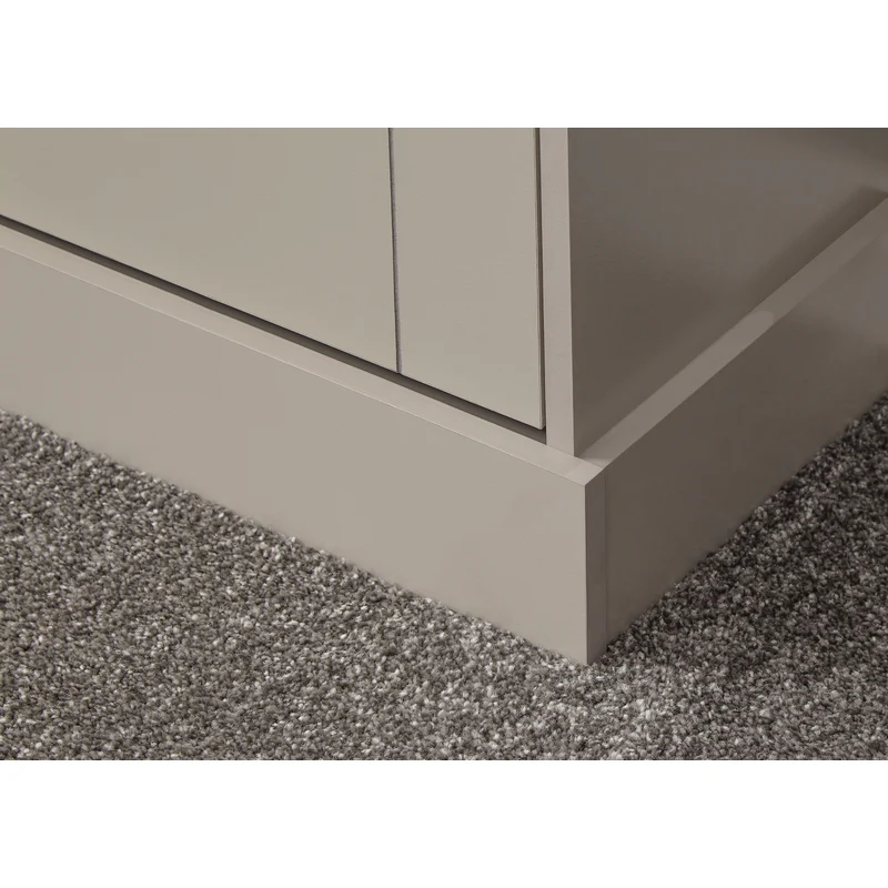 Kendal Tall Shoe Storage Grey 2 Doors 2 Shelves 1 Drawer - Image 6