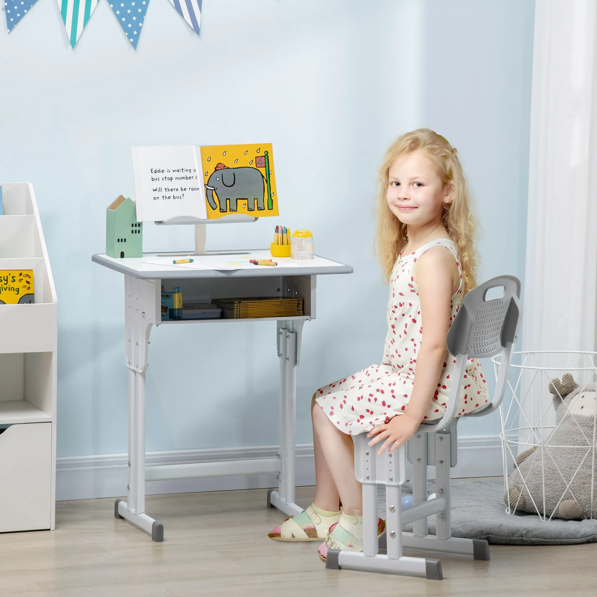 Kids Adjustable Desk and Chair Set - Image 2