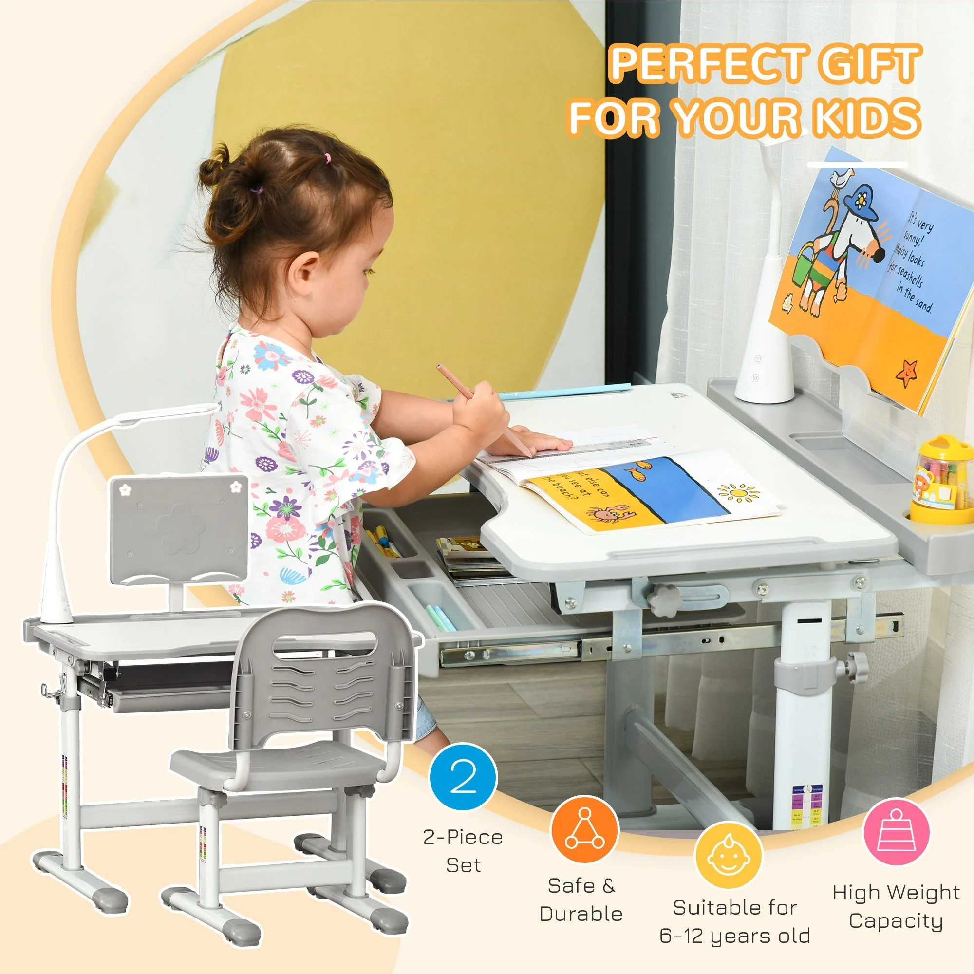 Kids Desk and Chair Set - Image 3